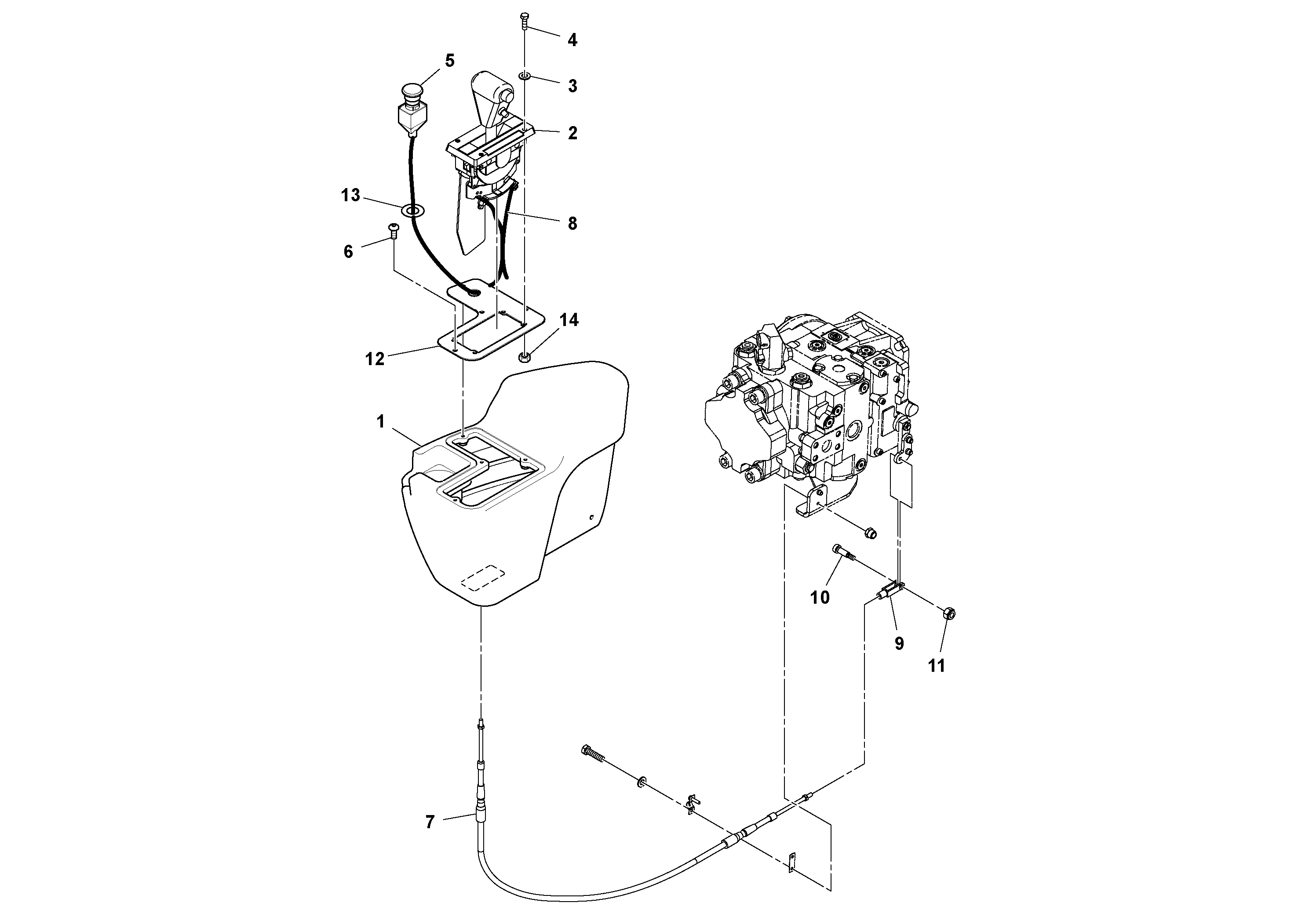 Схема запчастей Volvo SD130D/DX/F S/N 600012 - - 88804 Control Panel Assembly 