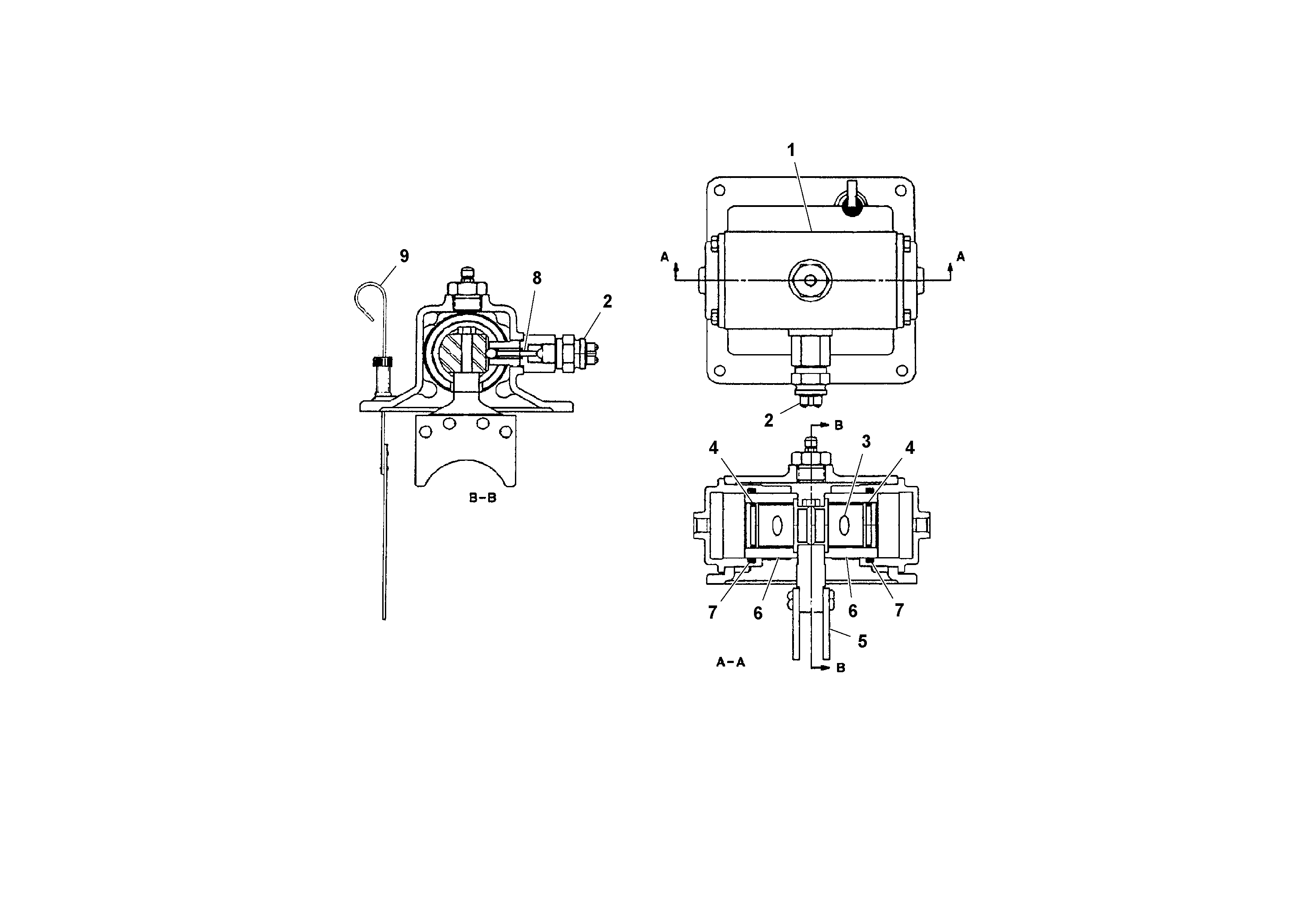 Схема запчастей Volvo RW100A S/N 196960 - - 92293 Transmission Cap Assembly 