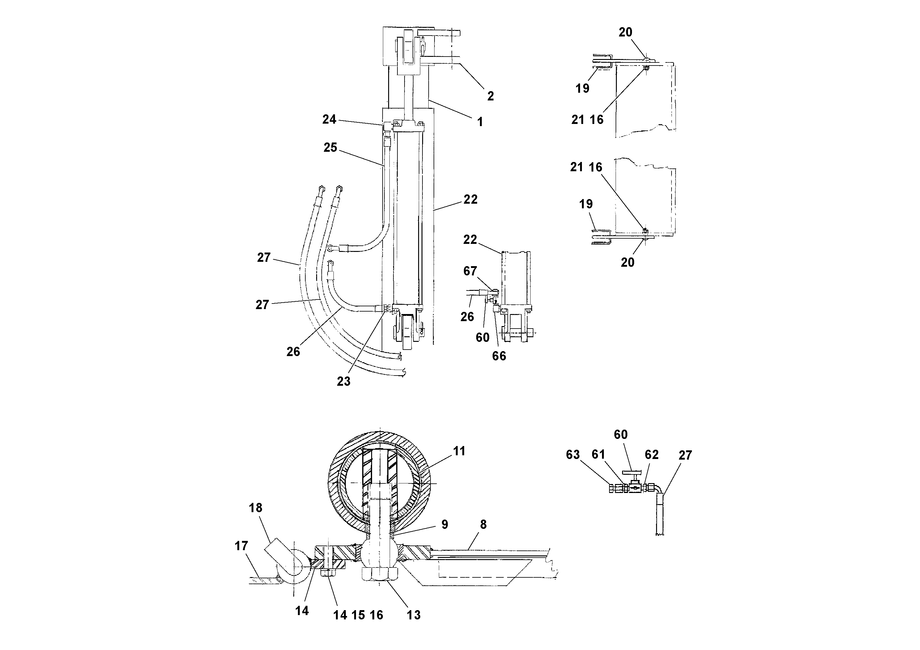 Схема запчастей Volvo RW100A S/N 196960 - - 100570 Strike-off Support Assembly 