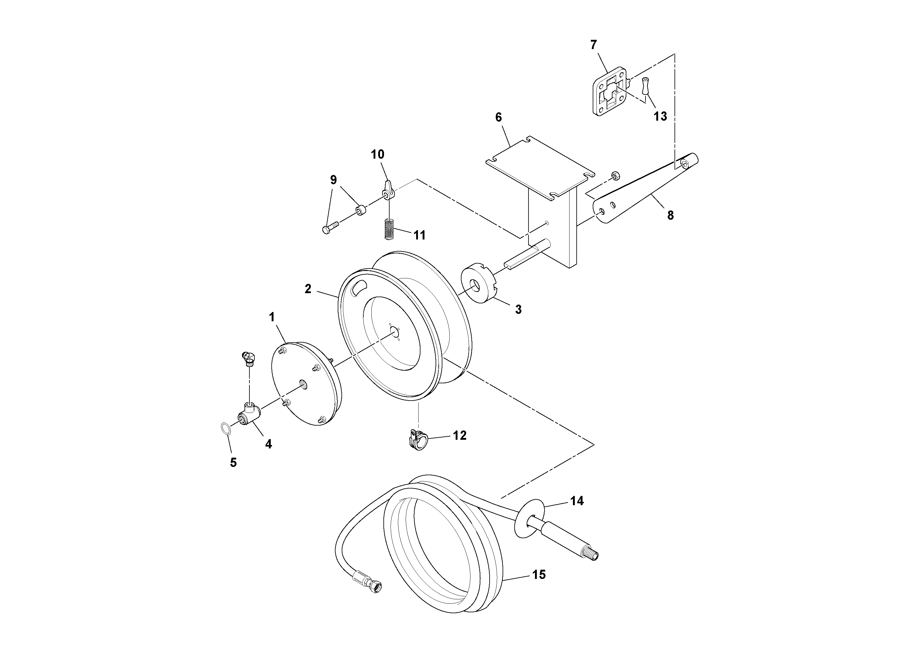 Схема запчастей Volvo RW100A S/N 196960 - - 92752 Reel Assembly 