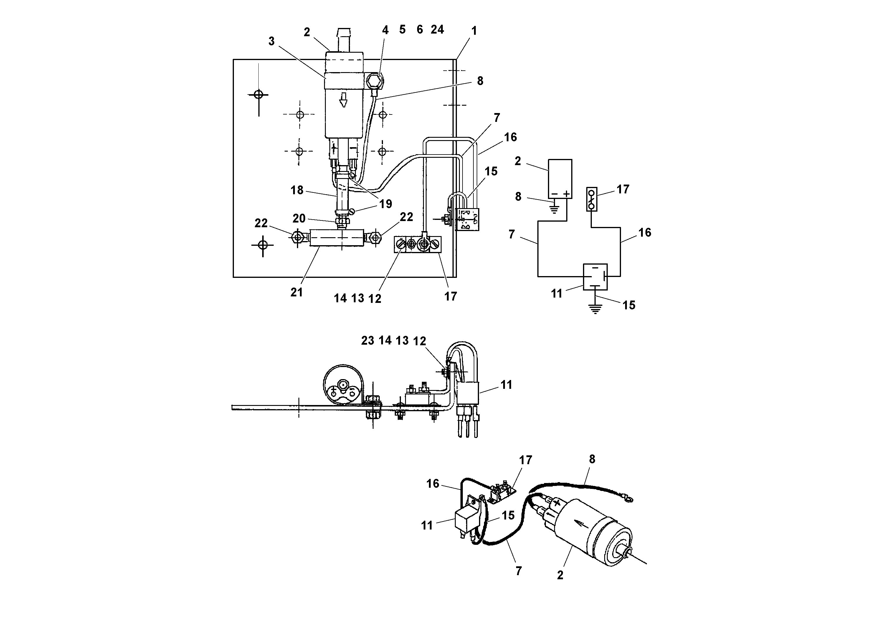 Схема запчастей Volvo RW100A S/N 196960 - - 94472 Wash-down Pump Assembly 