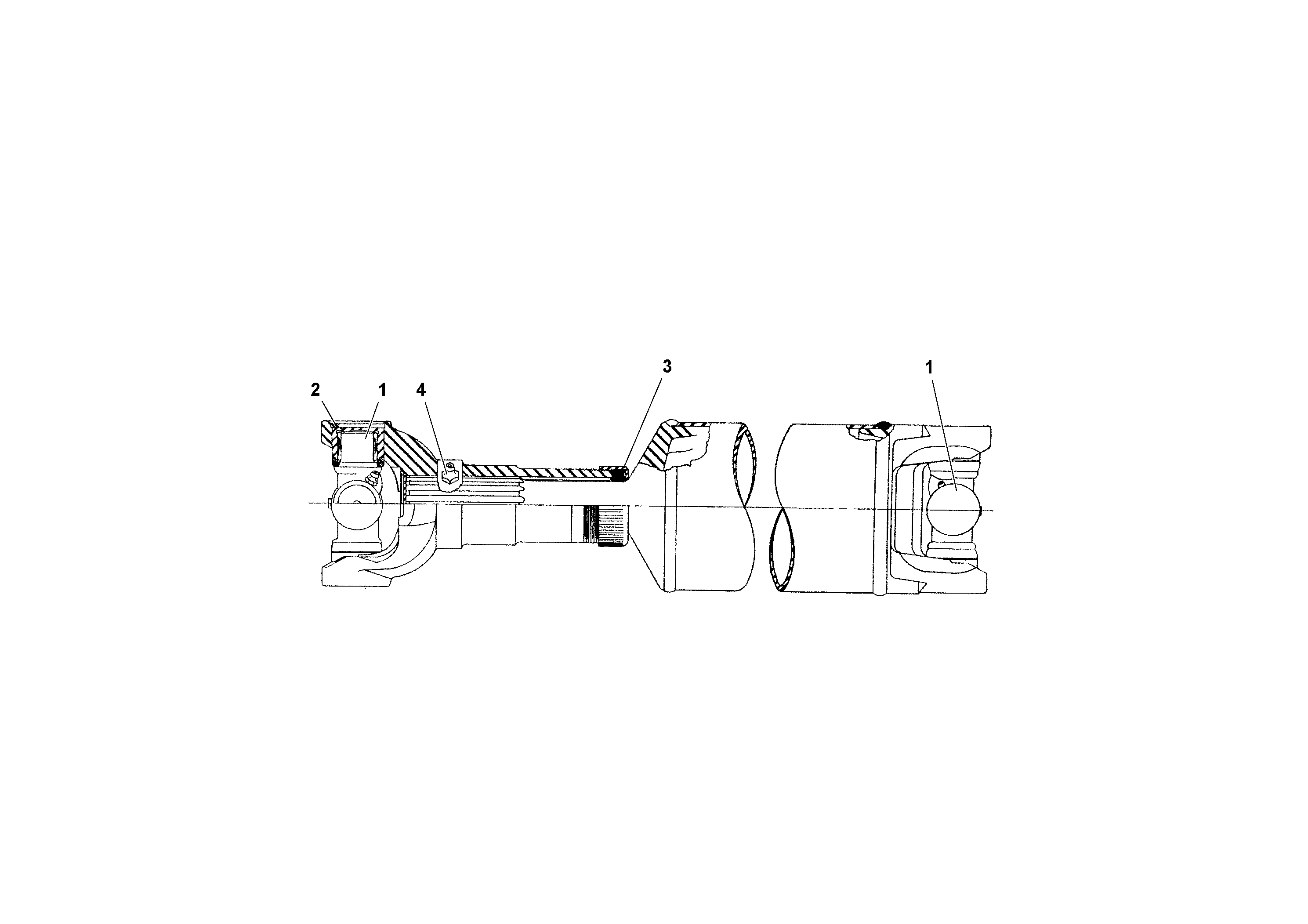 Схема запчастей Volvo RW195D S/N 197517- - 69217 Drive Shaft Assemblies 