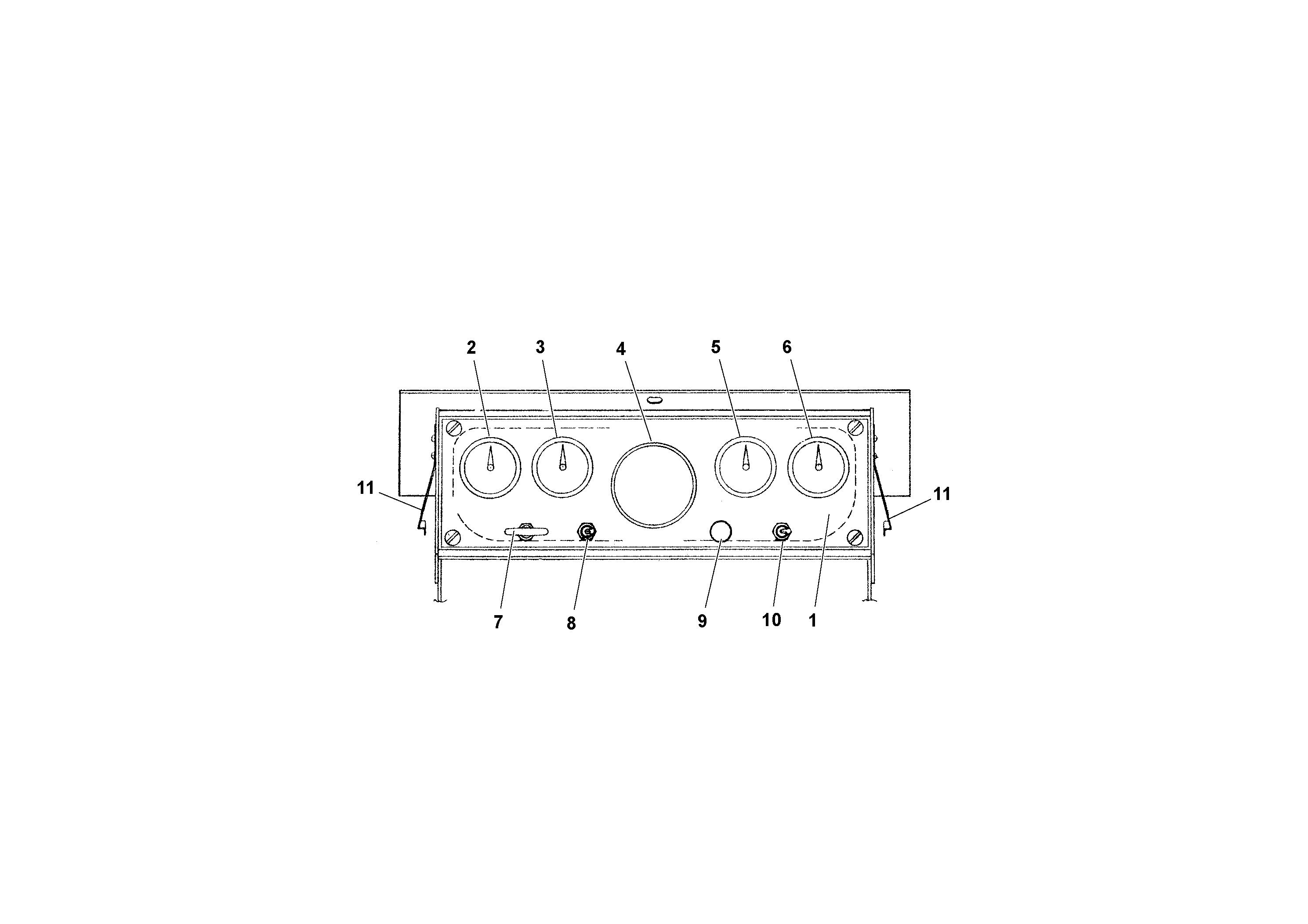Схема запчастей Volvo RW195D S/N 197517- - 89566 Engine Instruments 