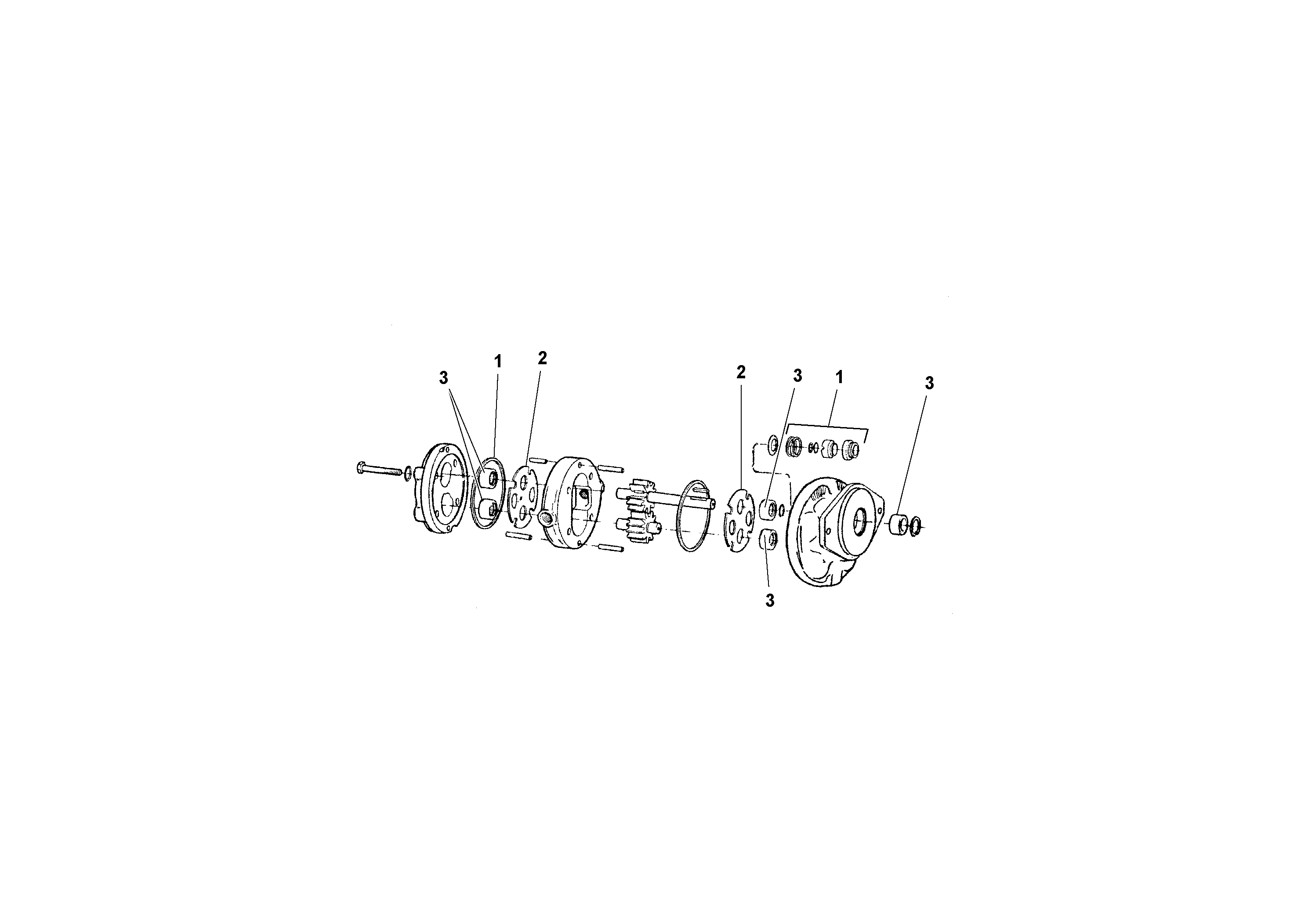 Схема запчастей Volvo RW195D S/N 197517- - 52666 Vibrator Drive Motor 
