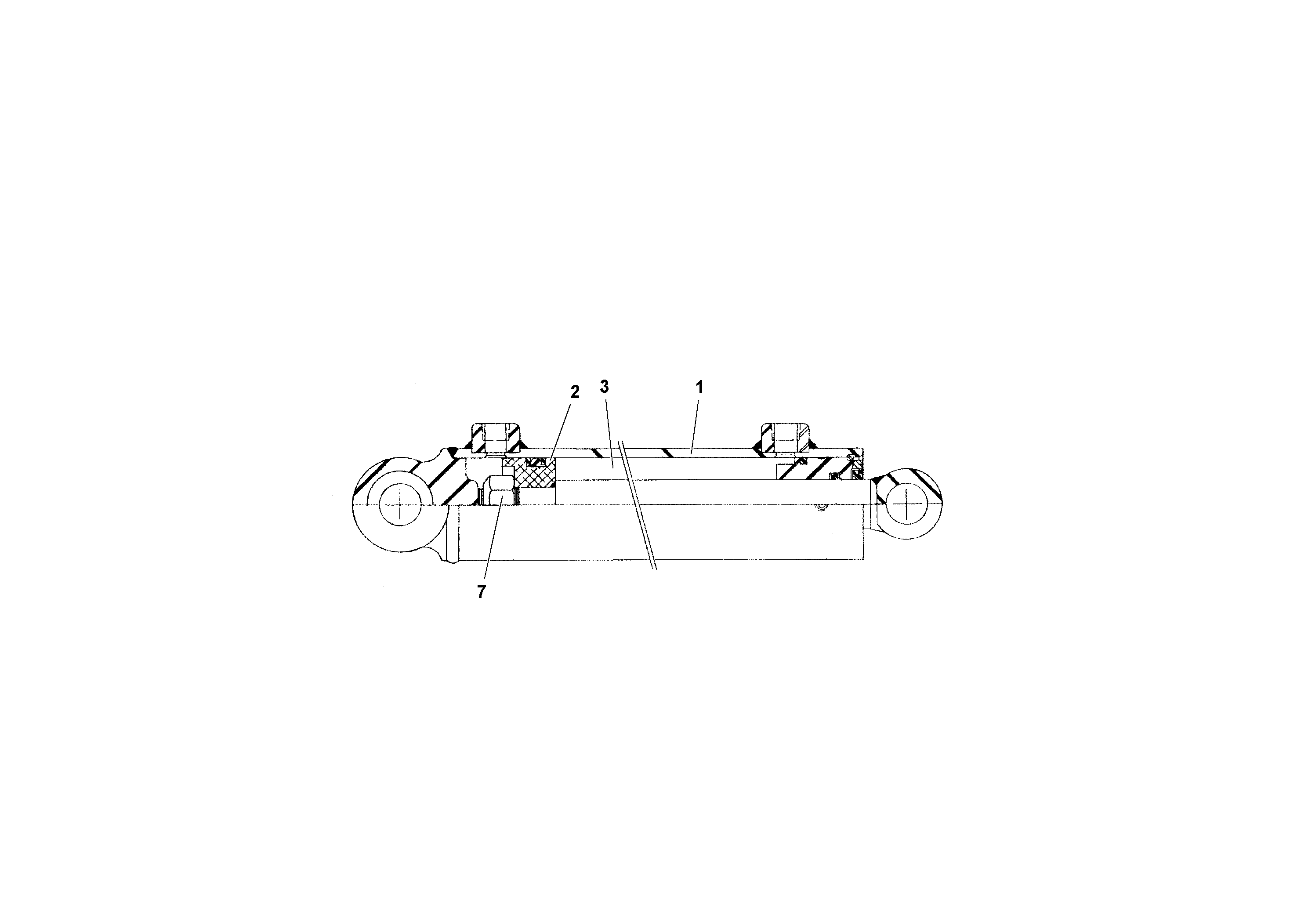Схема запчастей Volvo RW195D S/N 197517- - 56738 Strike-off Extension Cylinder 