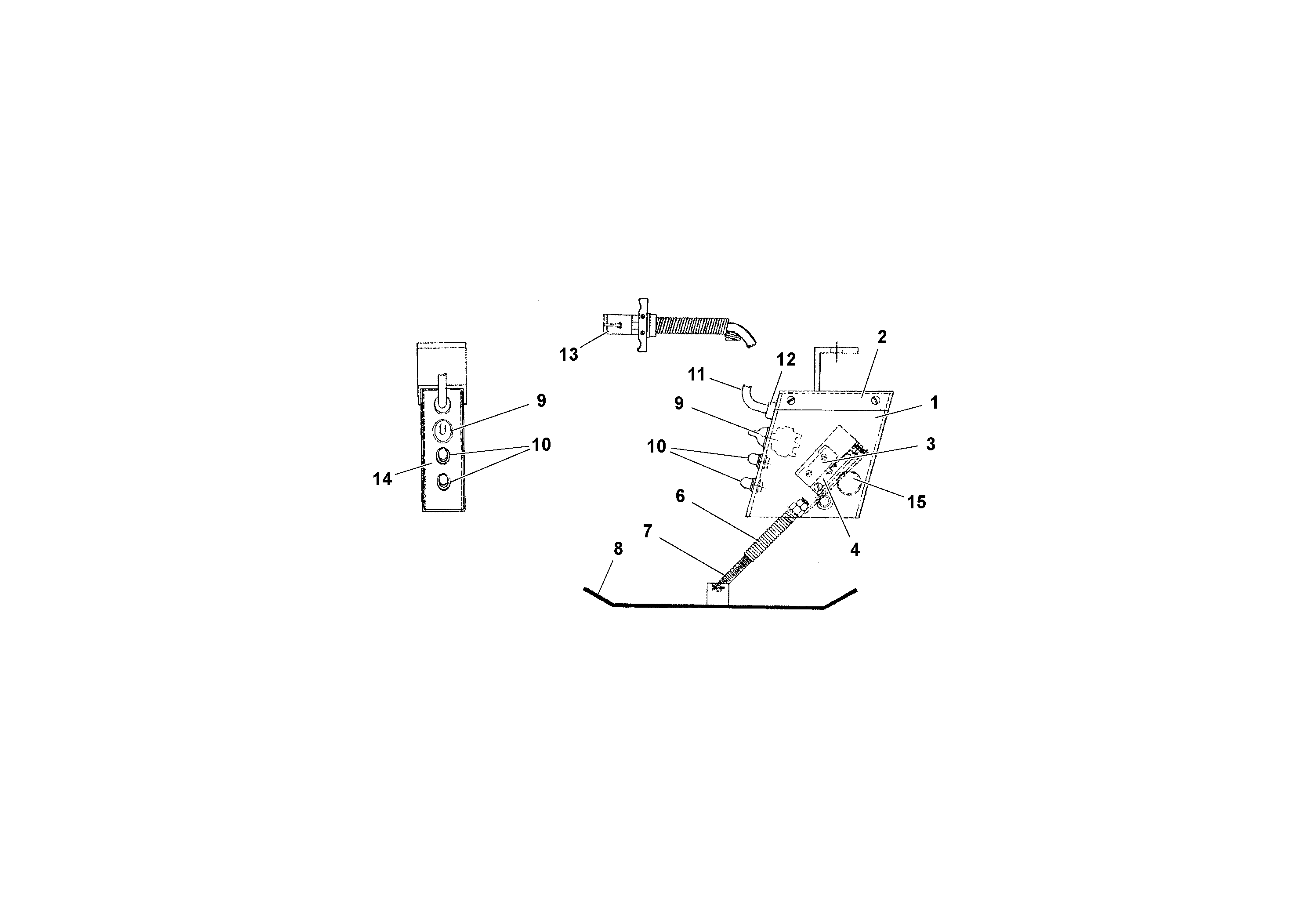 Схема запчастей Volvo RW195D S/N 197517- - 64096 Grade Control Sensor 
