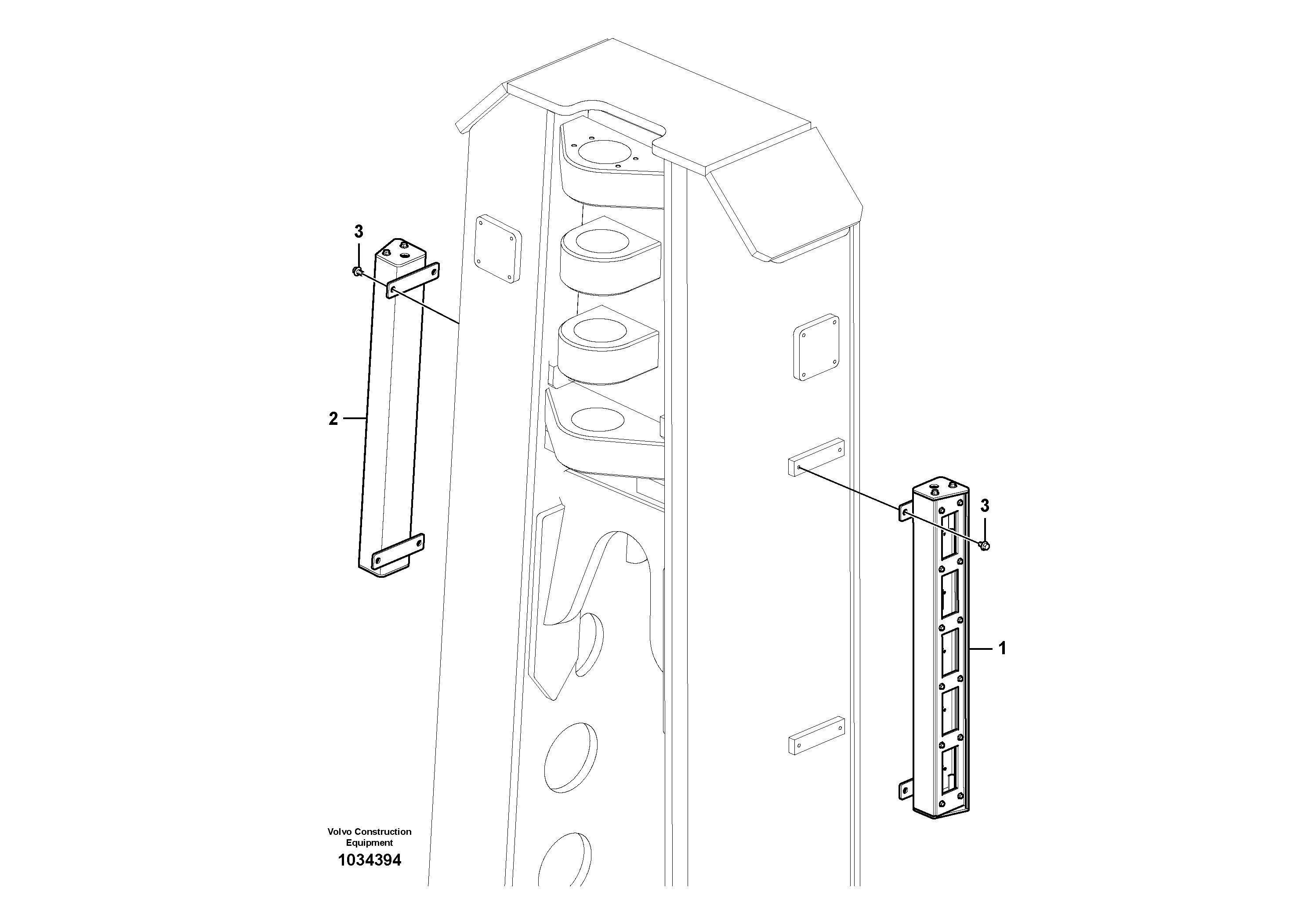 Схема запчастей Volvo PL4611 - 42965 Working lamp on boom 