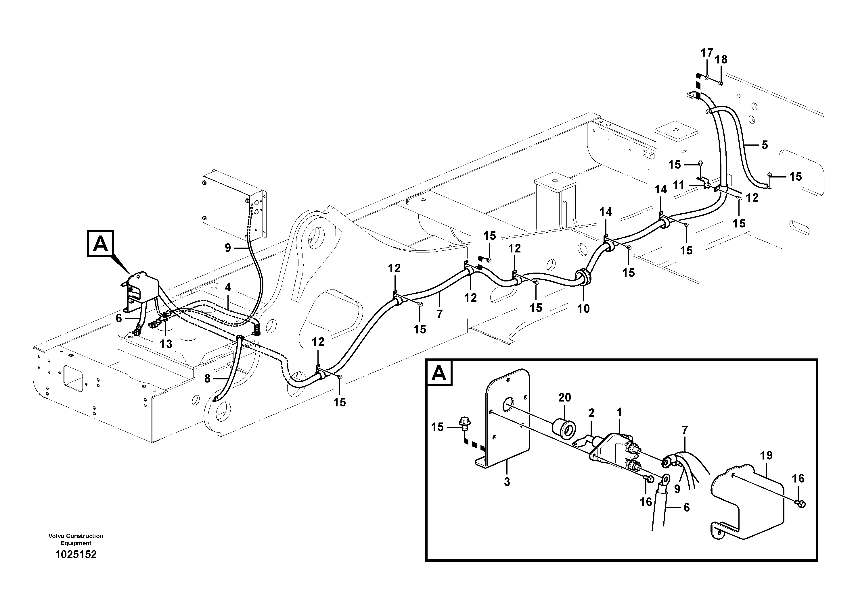 Схема запчастей Volvo PL4611 - 41602 Cables, battery 