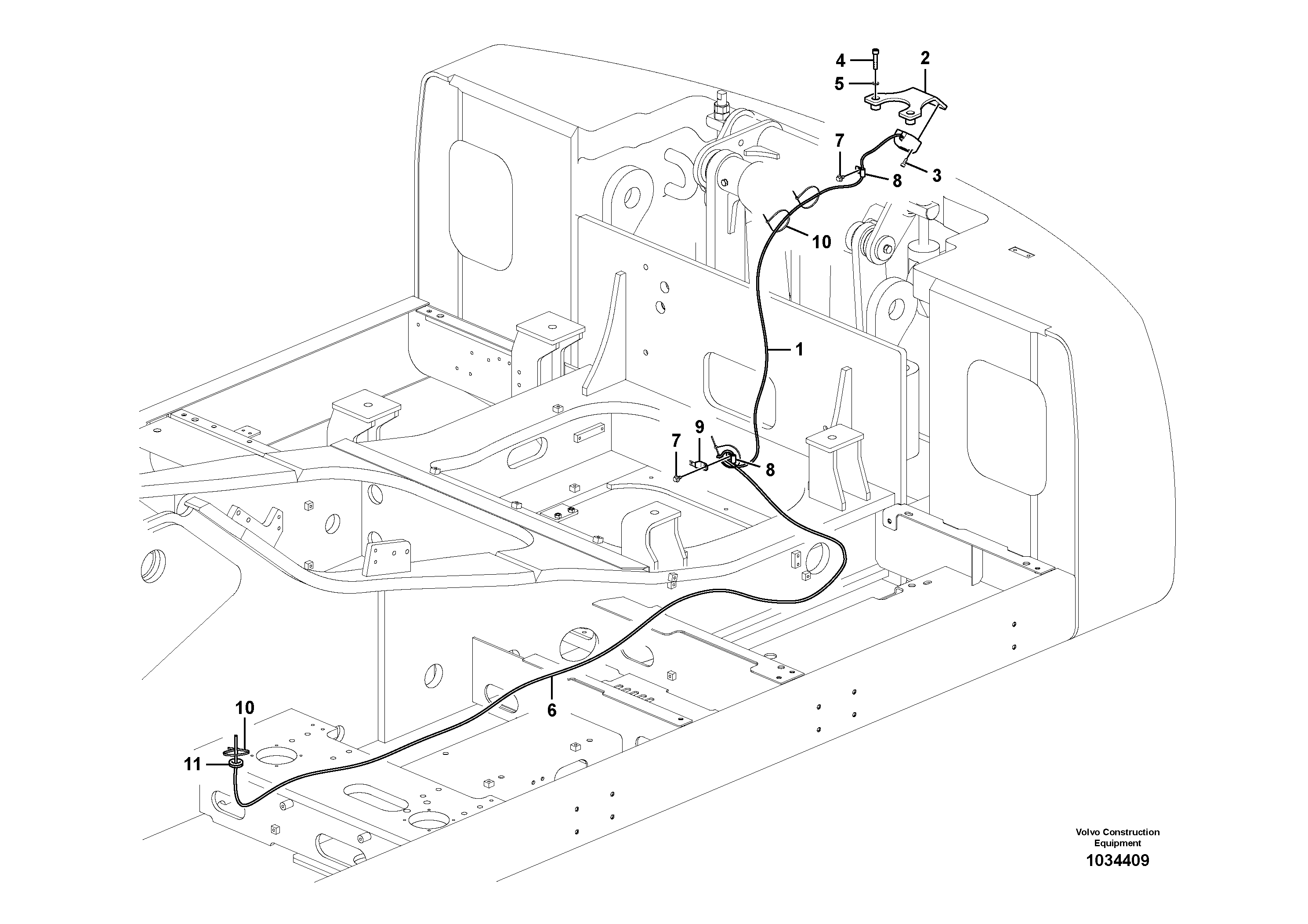 Схема запчастей Volvo PL4611 - 47358 Rear view camera 