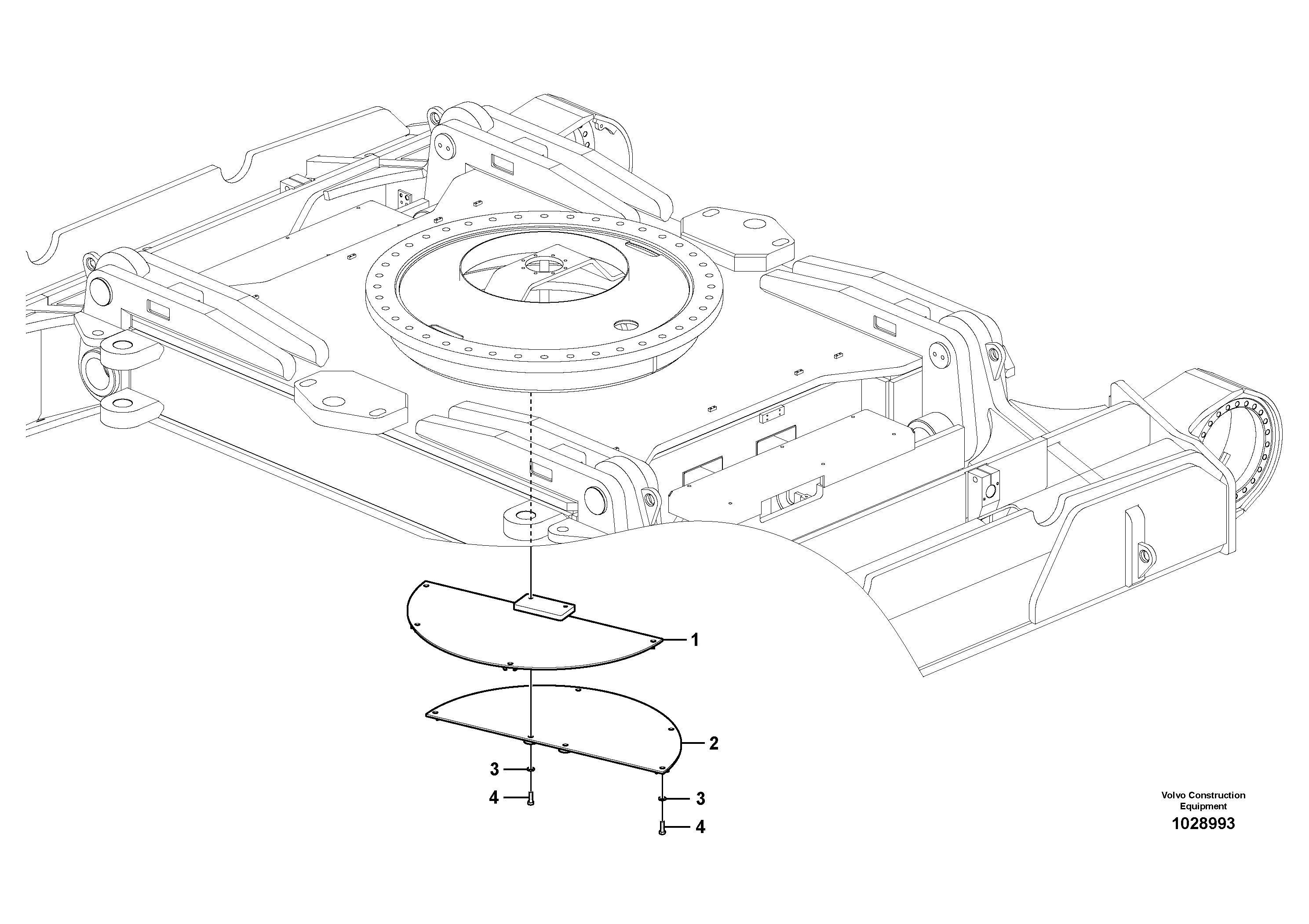 Схема запчастей Volvo PL4611 - 43675 Protecting plate 