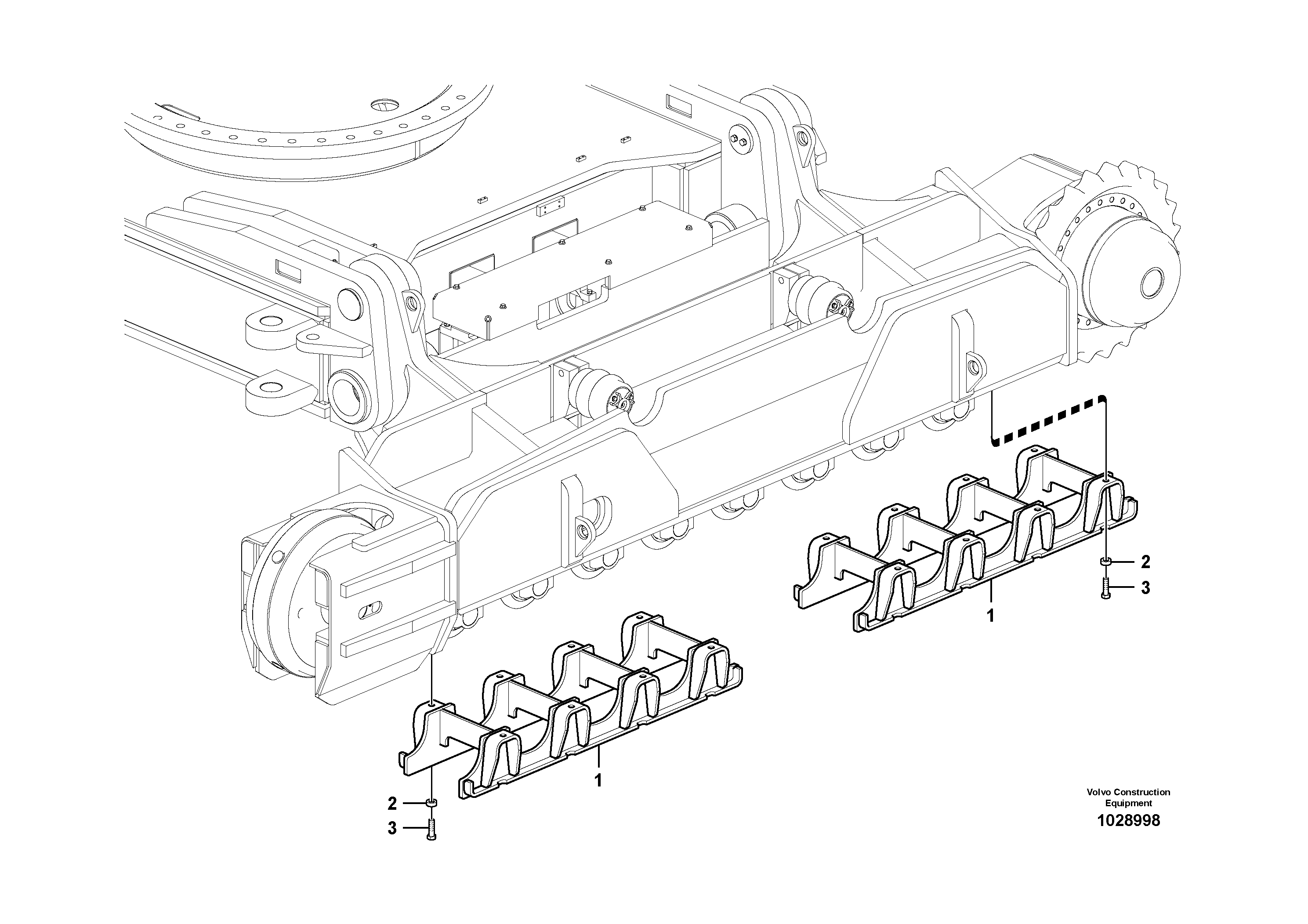 Схема запчастей Volvo PL4611 - 46685 Undercarriage, track guards 