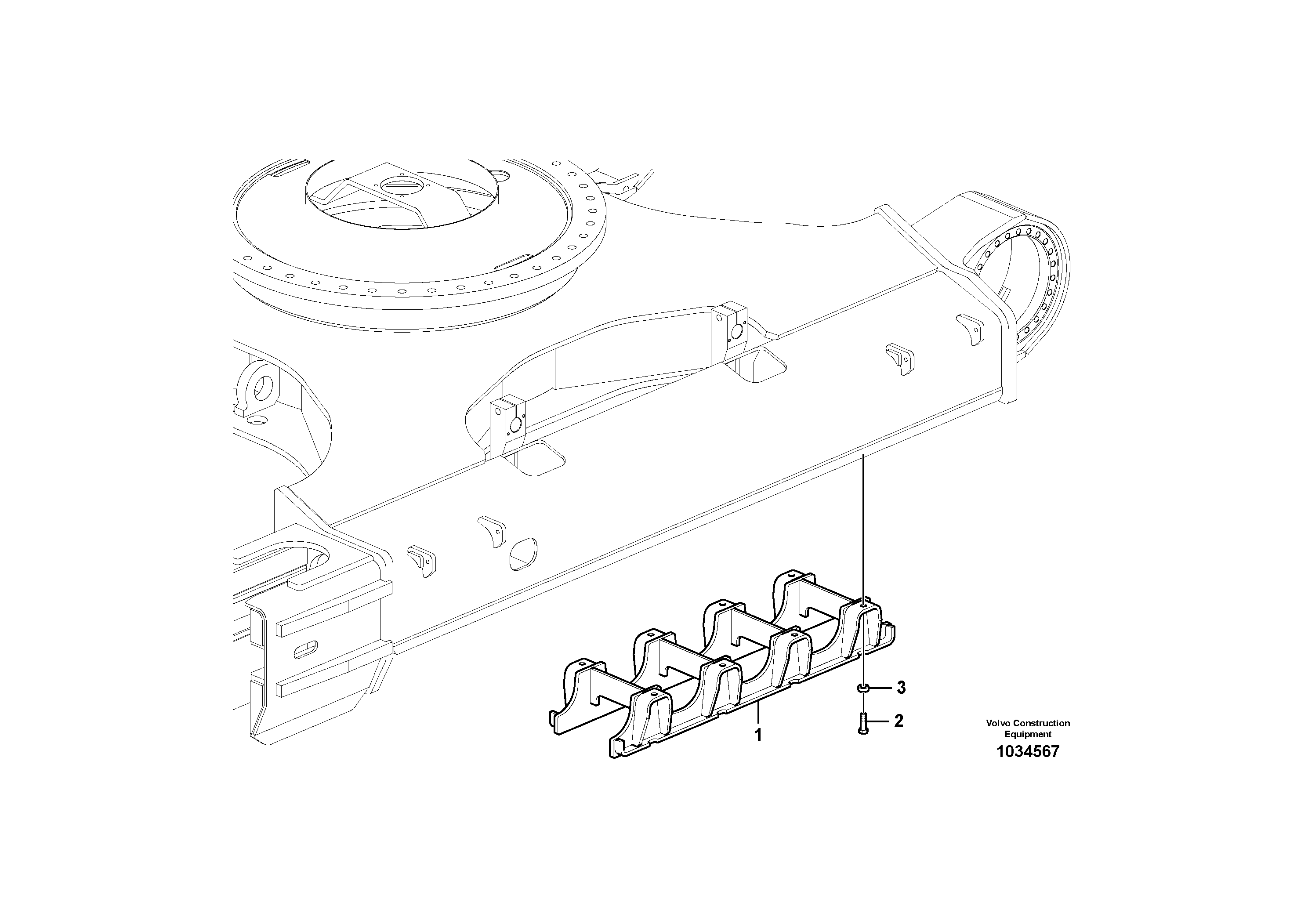 Схема запчастей Volvo PL4608 - 40637 Undercarriage, track guards 