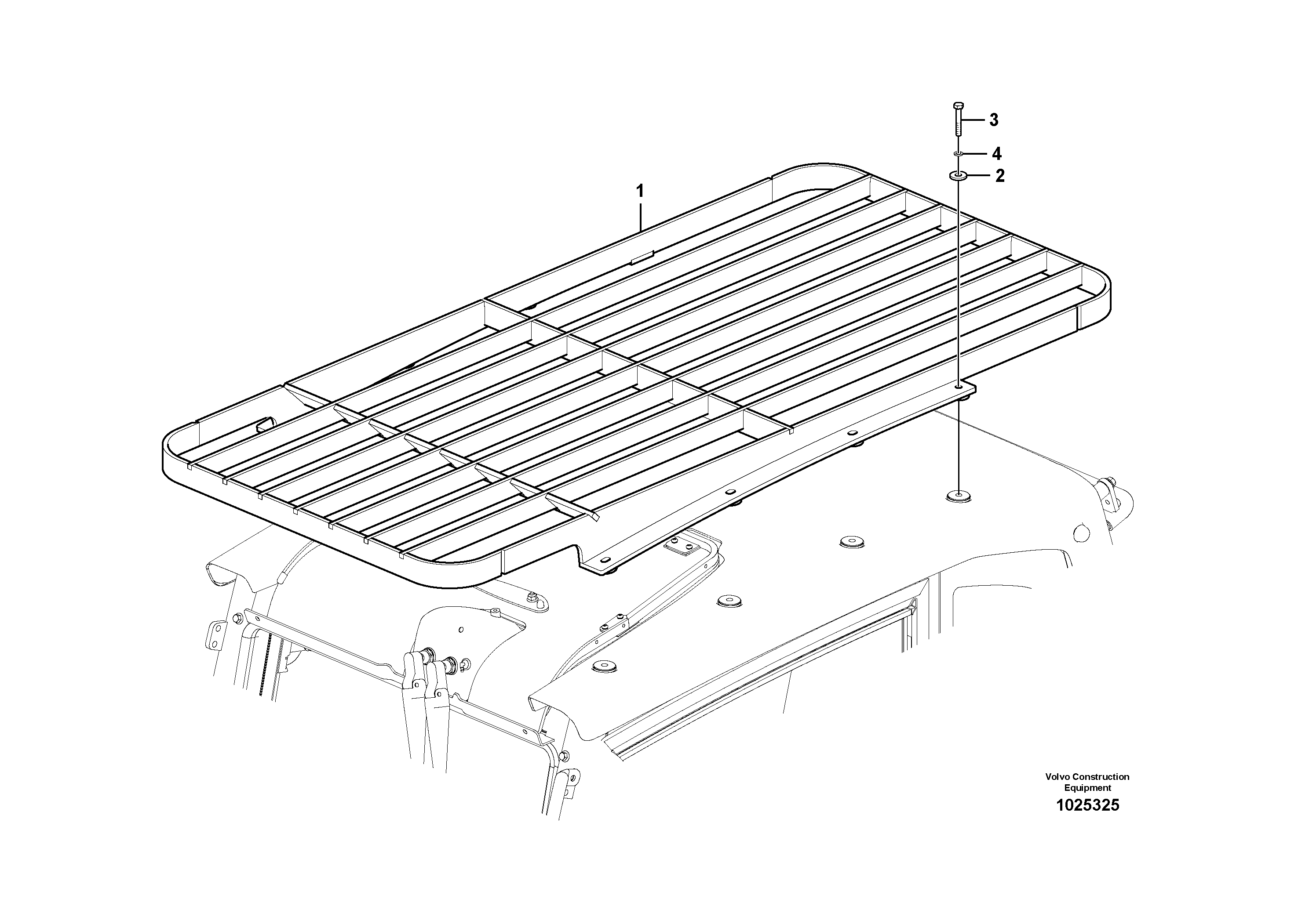 Схема запчастей Volvo PL4608 - 24415 Fops, protecting equipment 