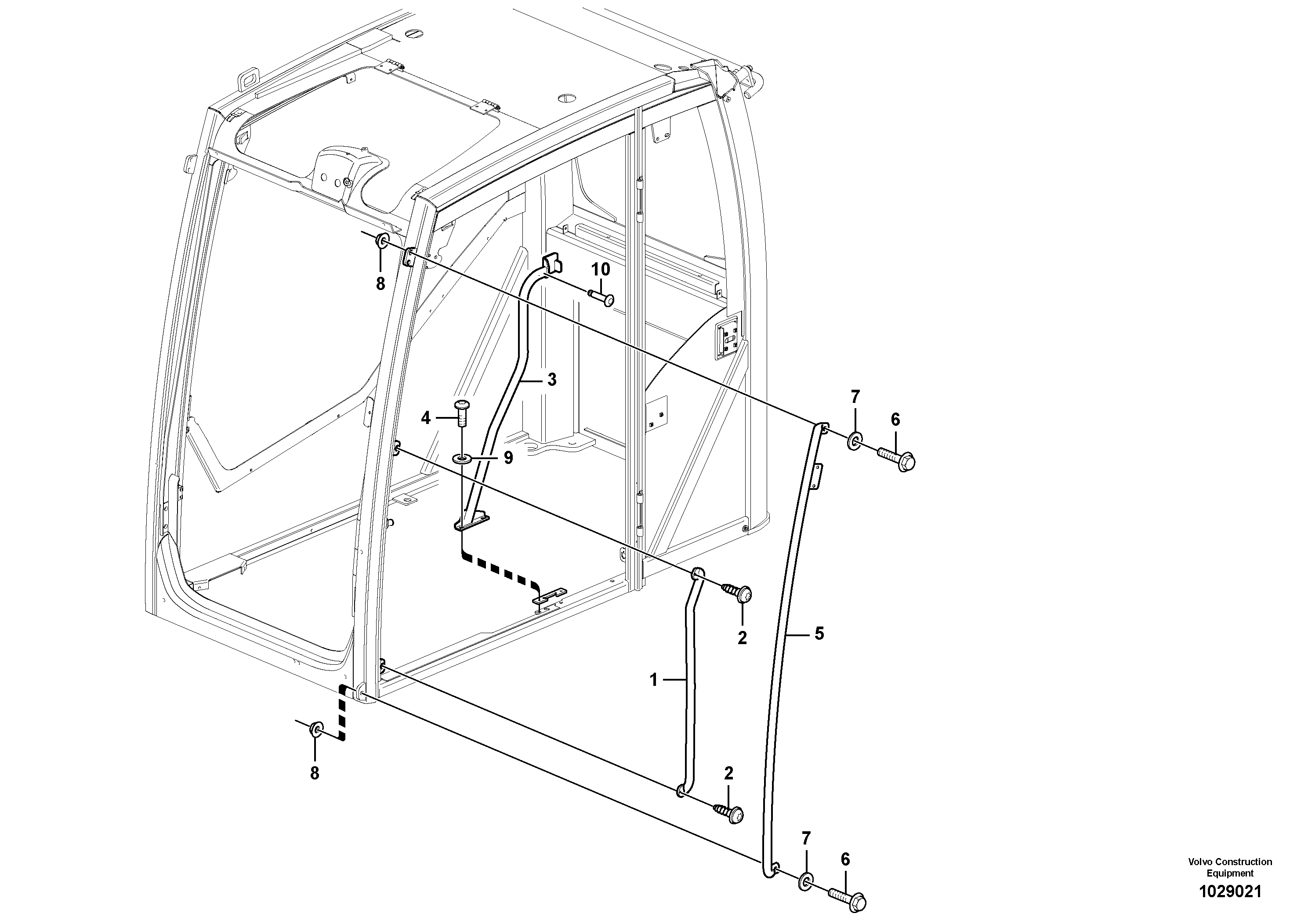 Схема запчастей Volvo PL4608 - 553 Interior components 