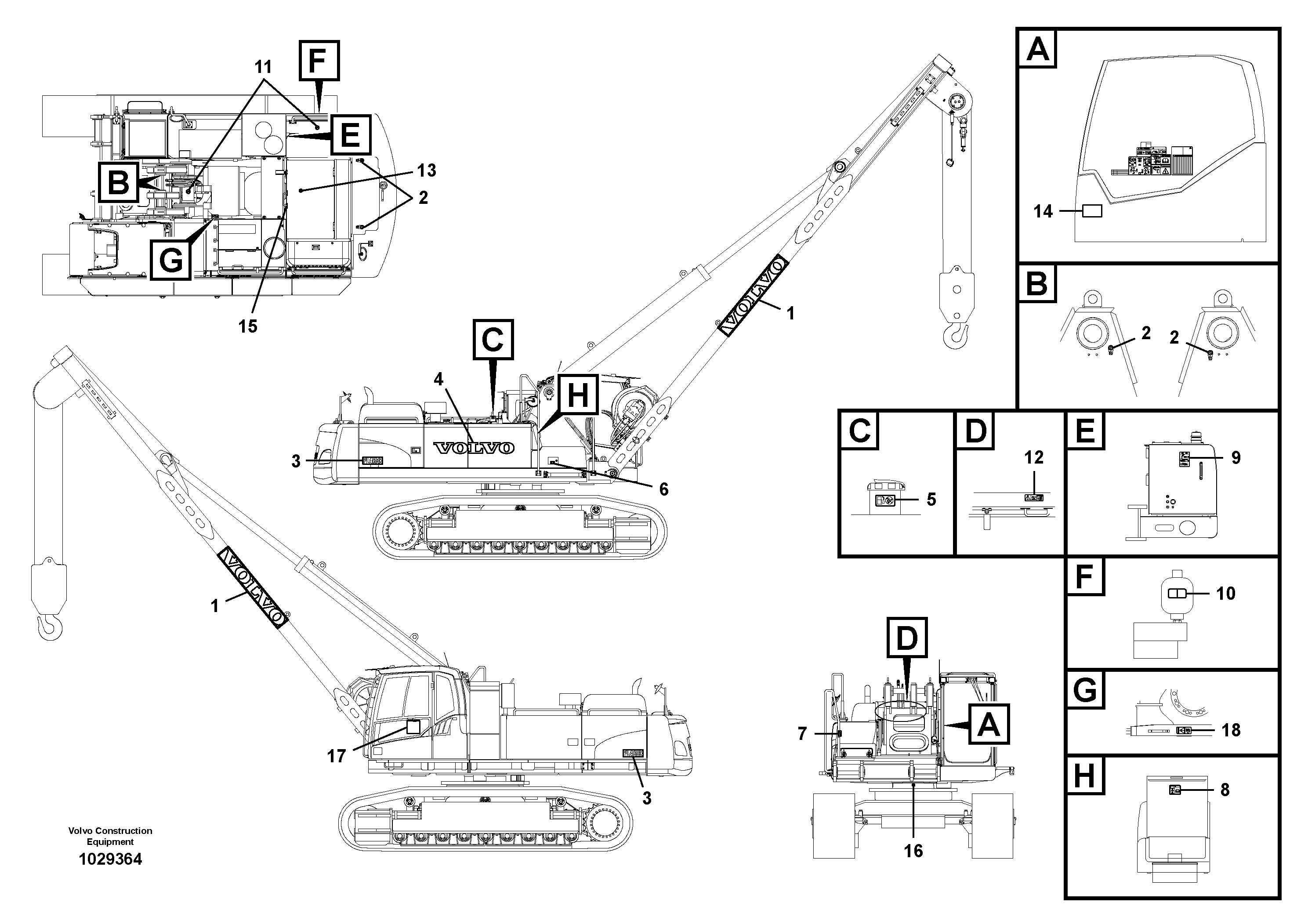 Схема запчастей Volvo PL4608 - 59339 Decals 