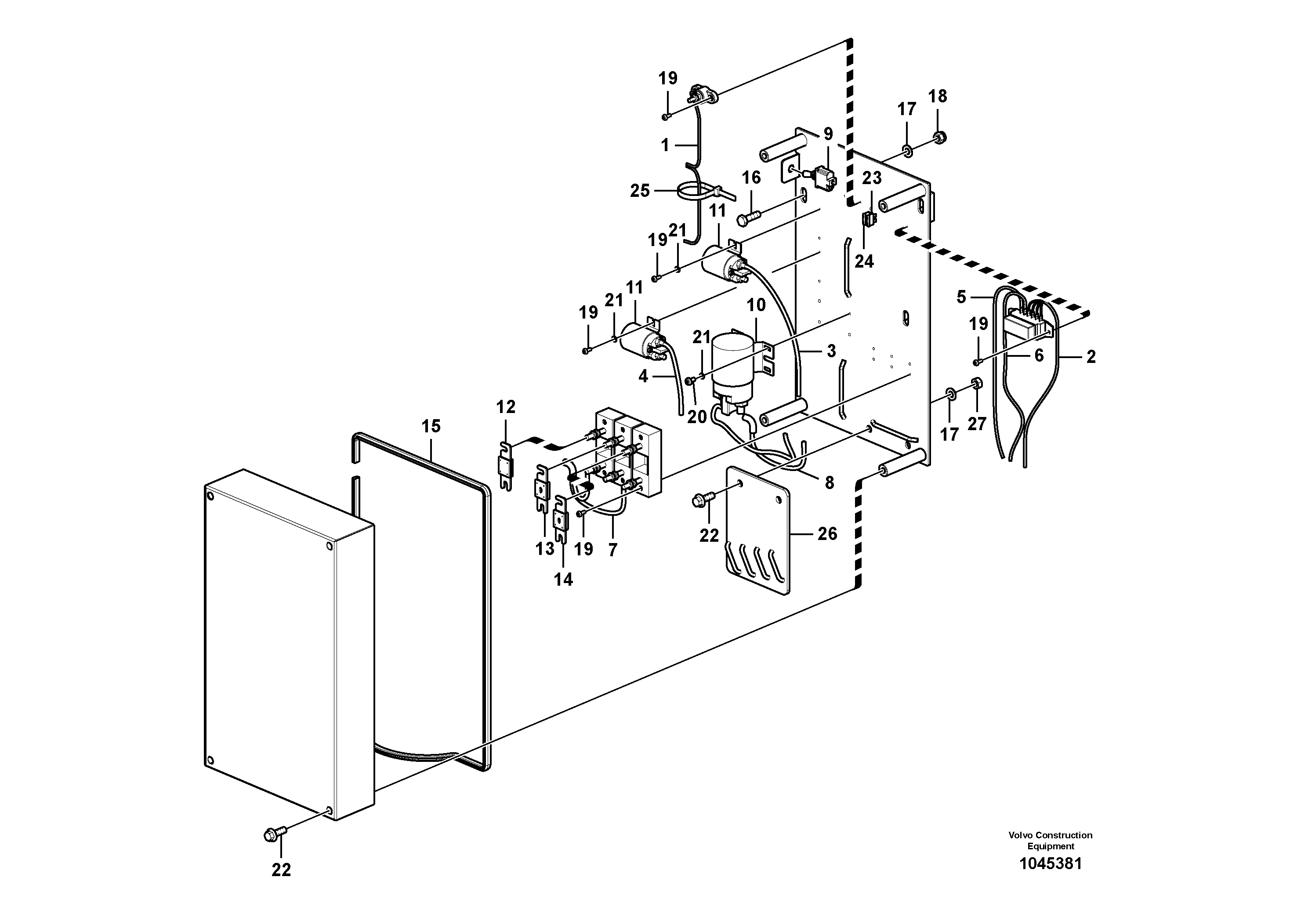 Схема запчастей Volvo FB2800C - 98617 Electrical relay 