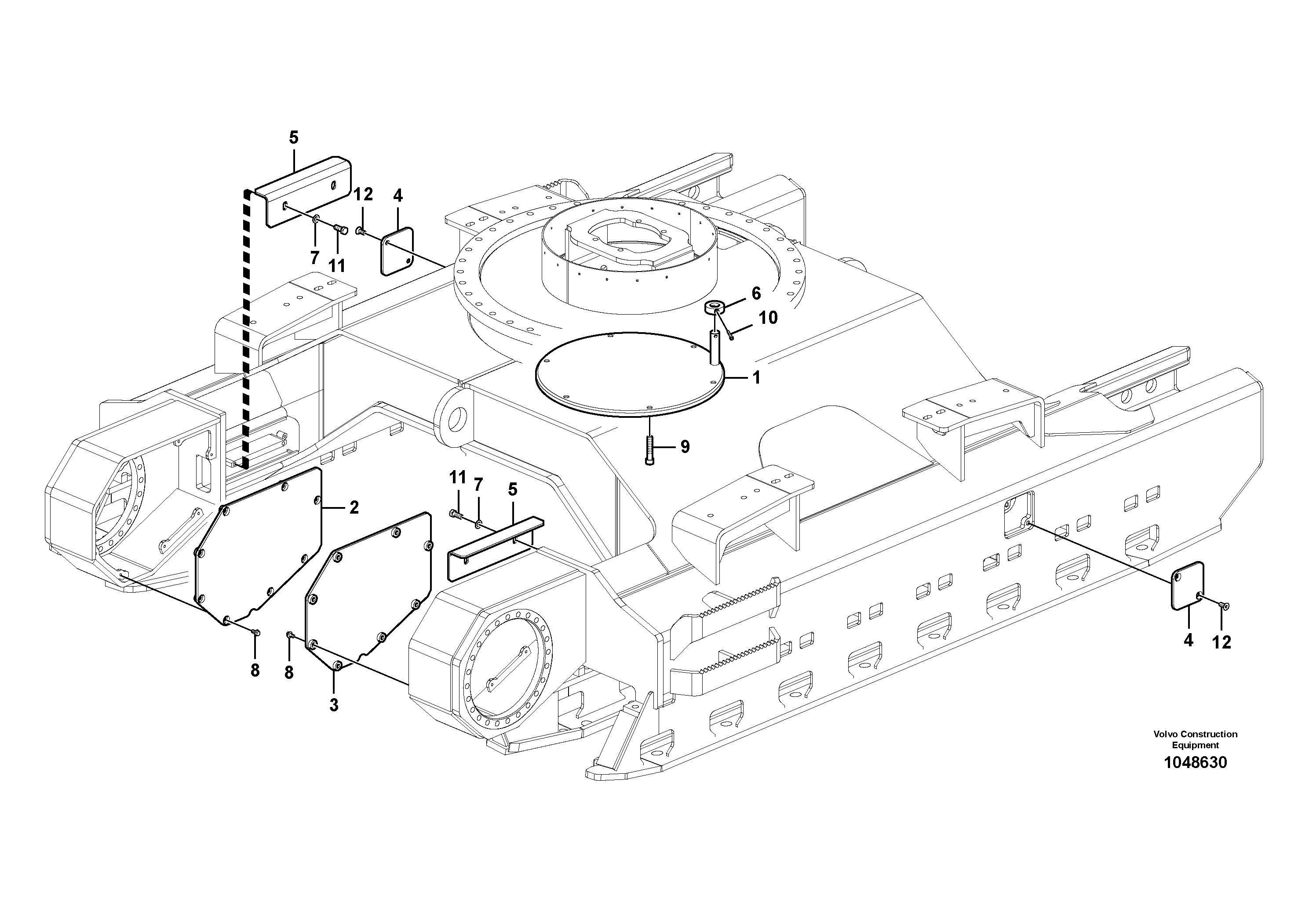 Схема запчастей Volvo FBR2800C - 67234 Protecting plate 