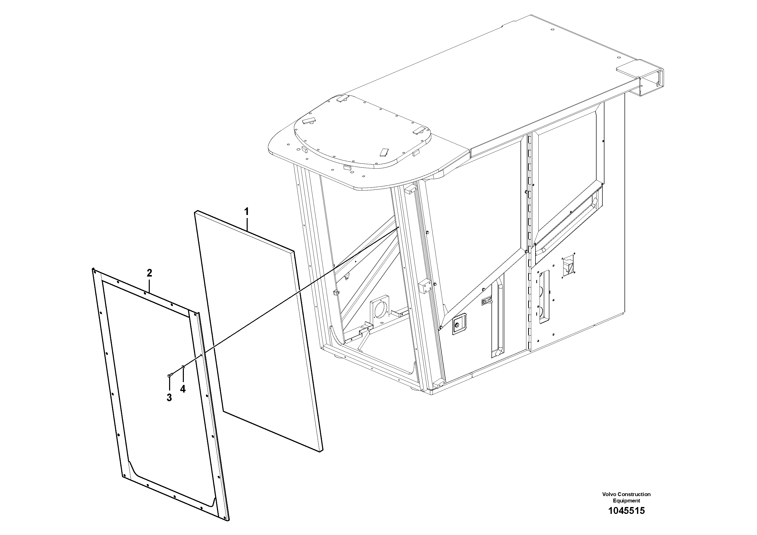 Схема запчастей Volvo FBR2800C - 71901 Front window 