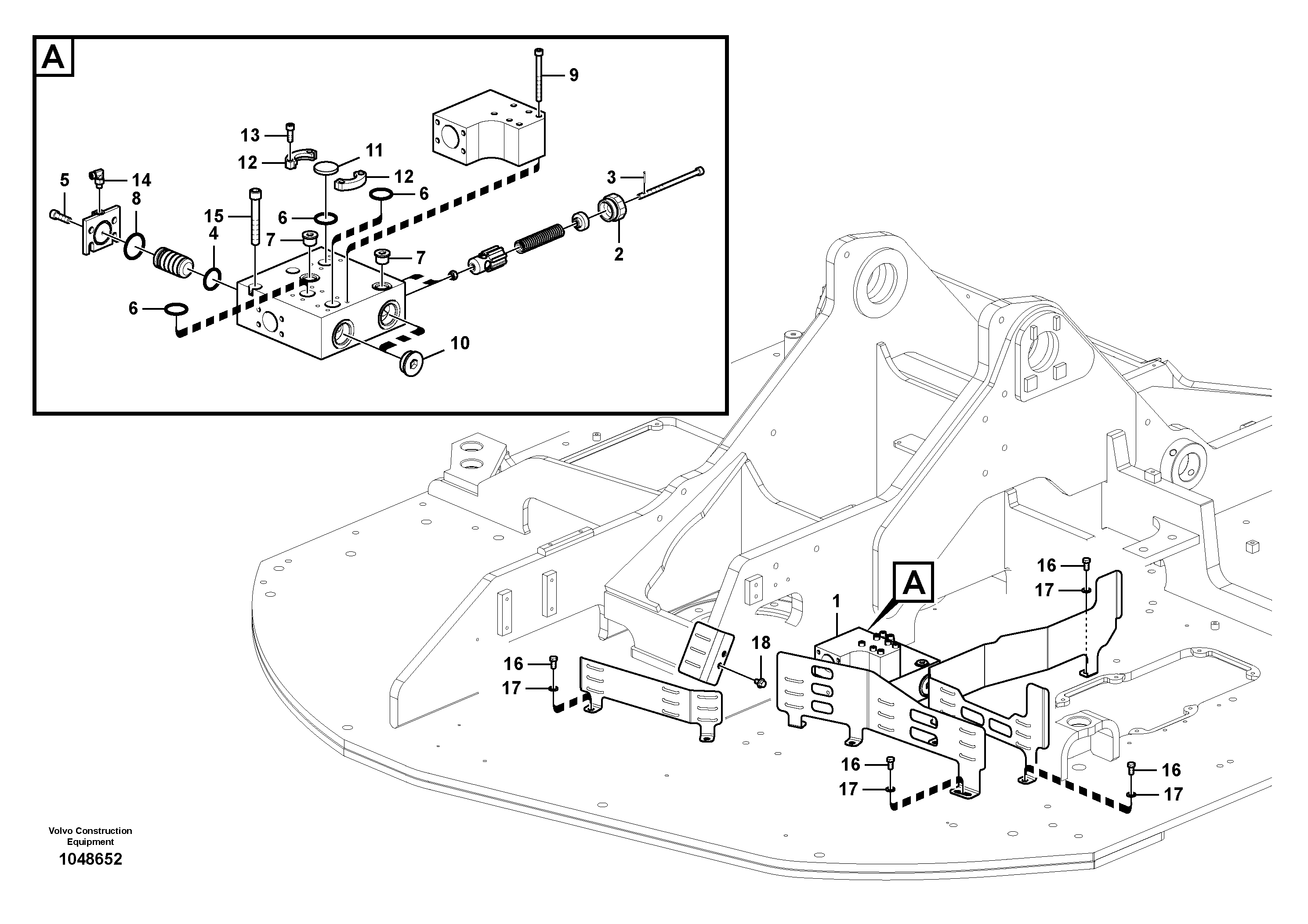 Схема запчастей Volvo FBR2800C - 72767 Manifold valve 