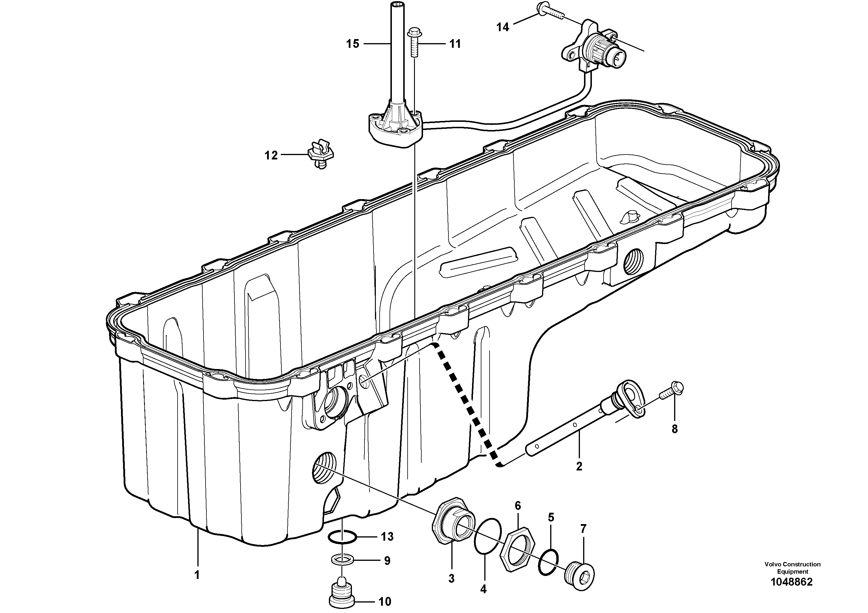 Схема запчастей Volvo FBR2800C - 67394 Oil sump 