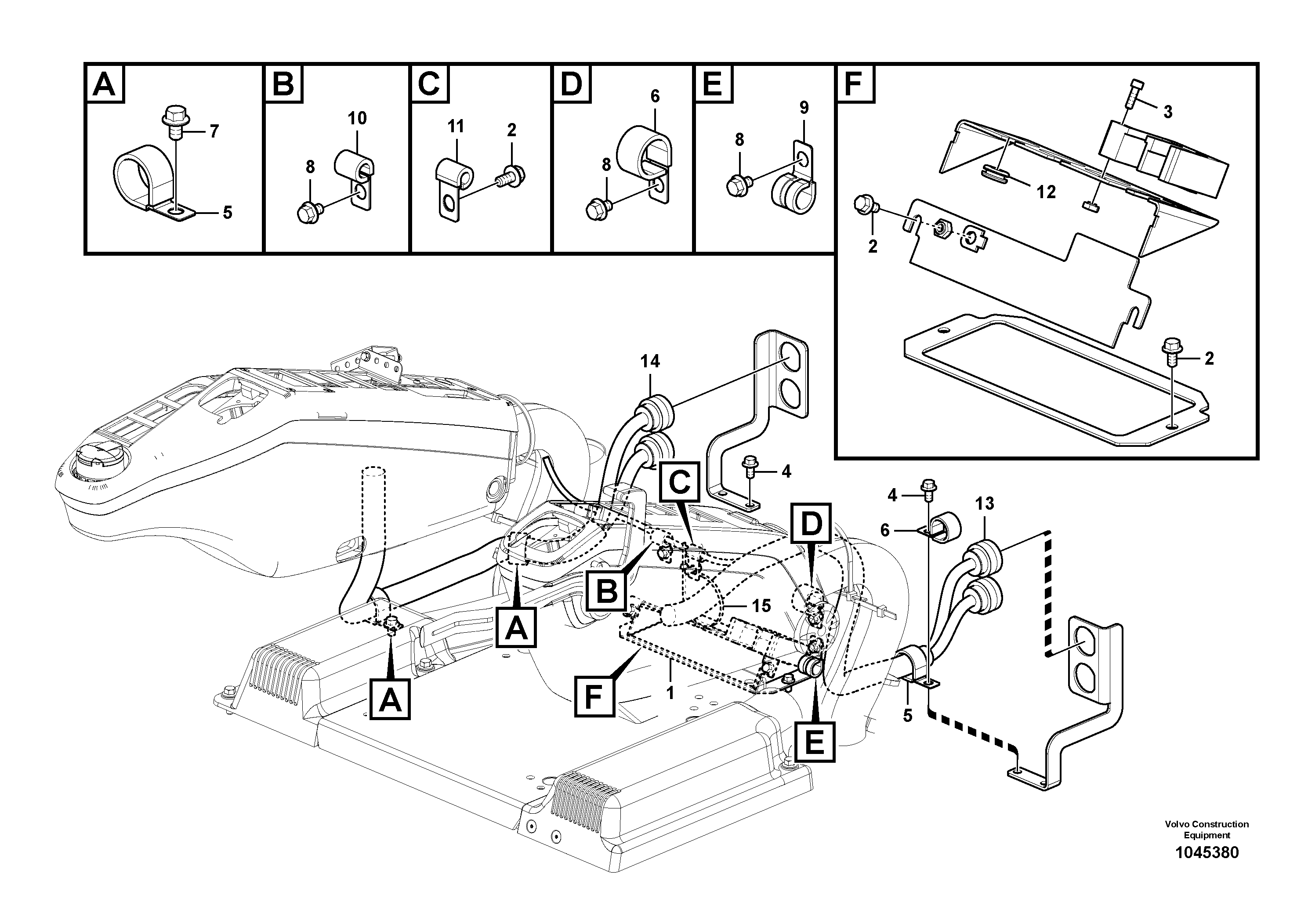 Схема запчастей Volvo FBR2800C - 94575 Cable and wire harness, instrument panel 