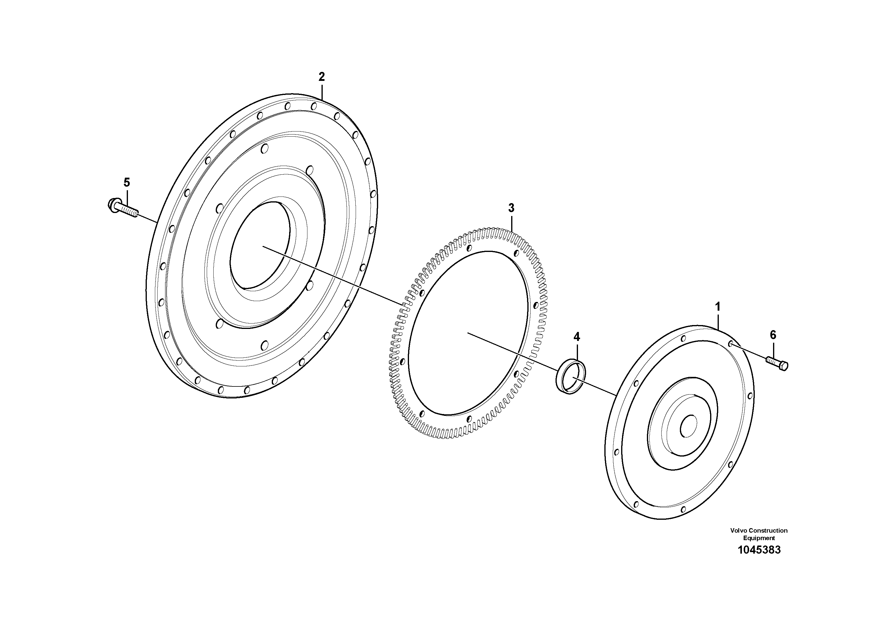 Схема запчастей Volvo FBR2800C - 74258 Pump gearbox with assembling parts 