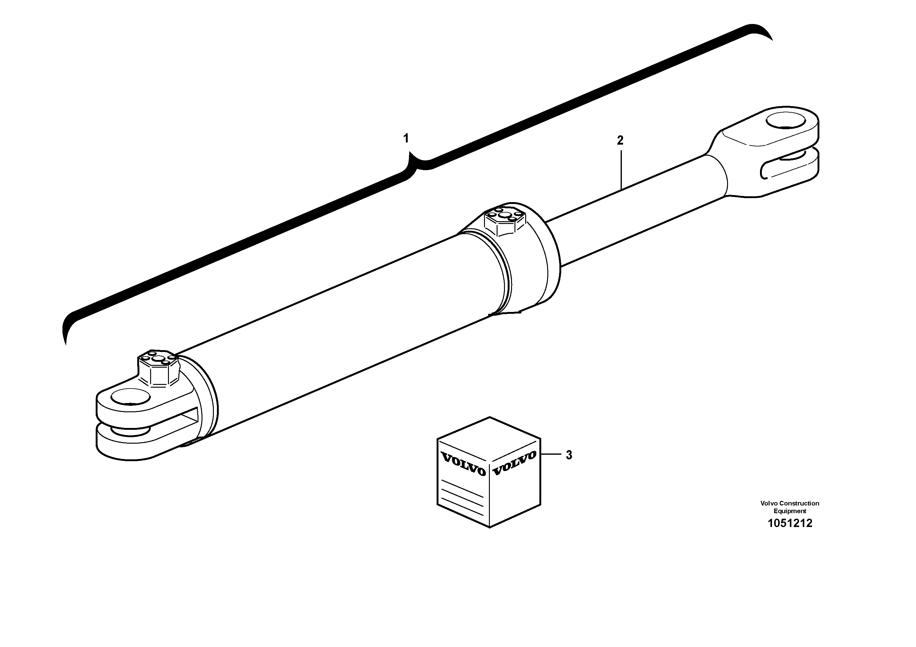 Схема запчастей Volvo BL70 - 50557 Гидроцилиндр BL70