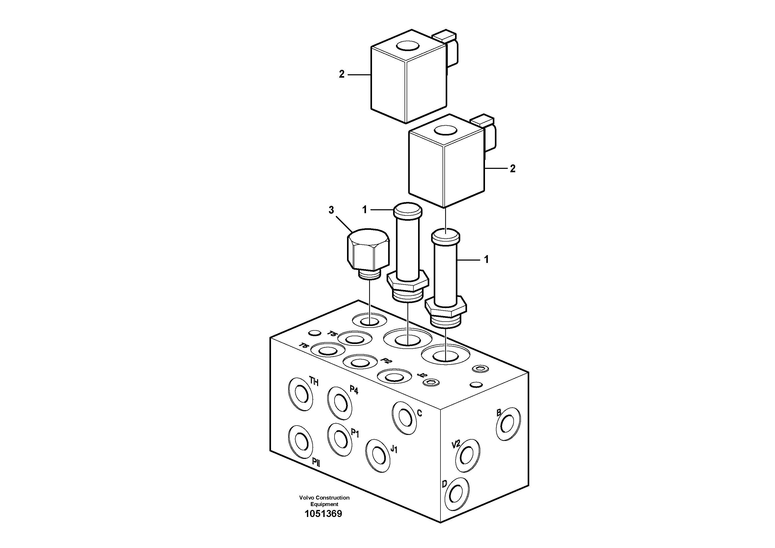 Схема запчастей Volvo BL70 - 16066 Pressure limiting valve BL70