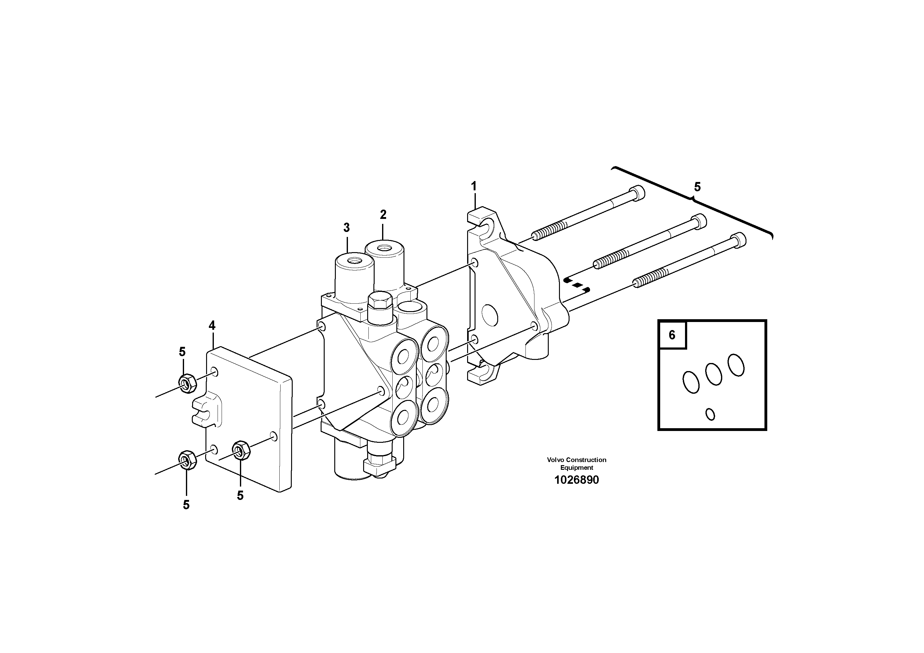 Схема запчастей Volvo BL70 - 40489 Valve body BL70