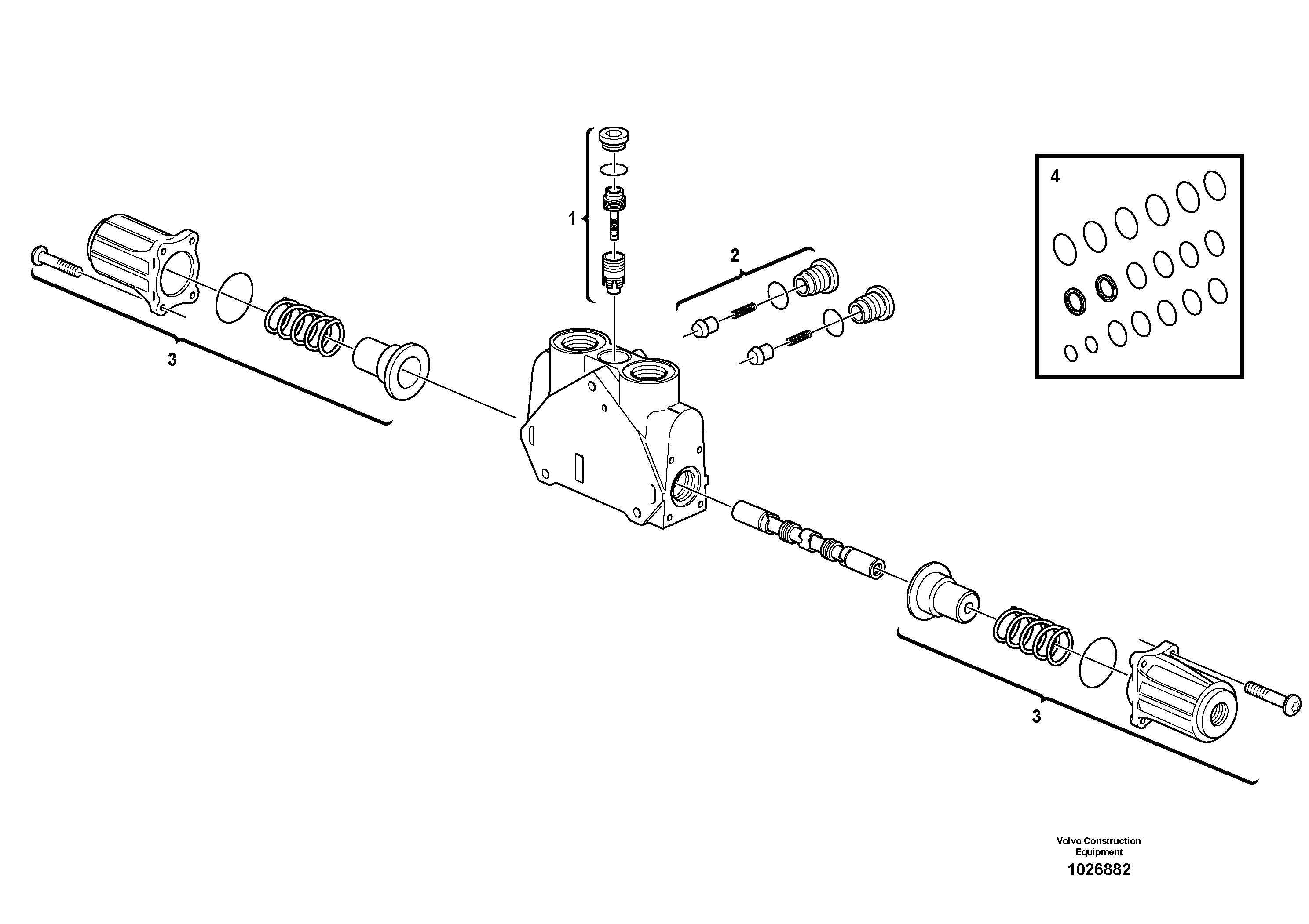 Схема запчастей Volvo BL70 - 40510 Valve section BL70