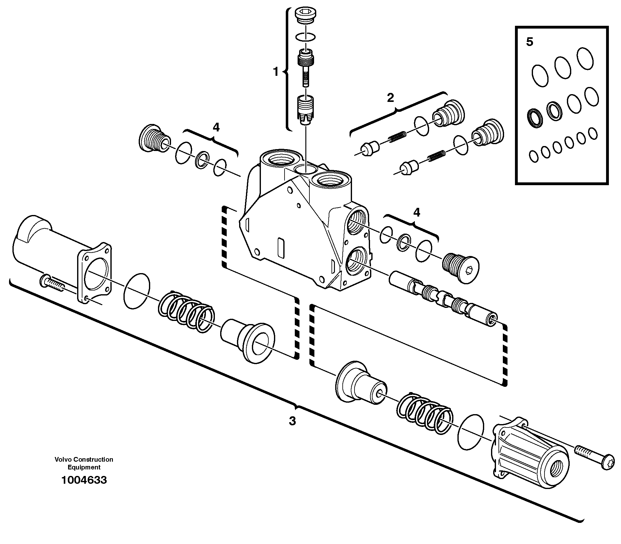 Схема запчастей Volvo BL70 - 40512 Valve section BL70