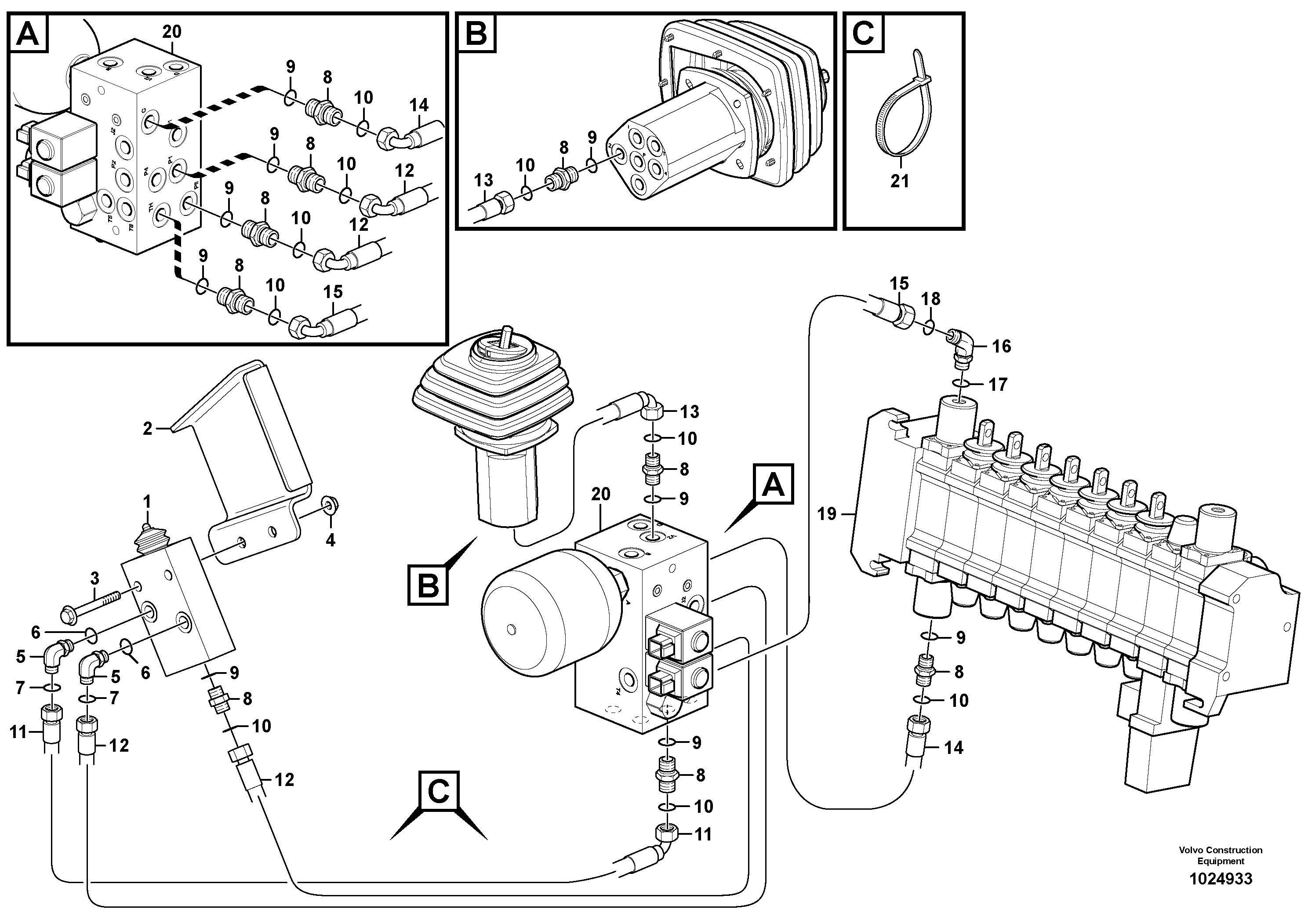 Схема запчастей Volvo BL70 - 40515 Automatic self-level function BL70