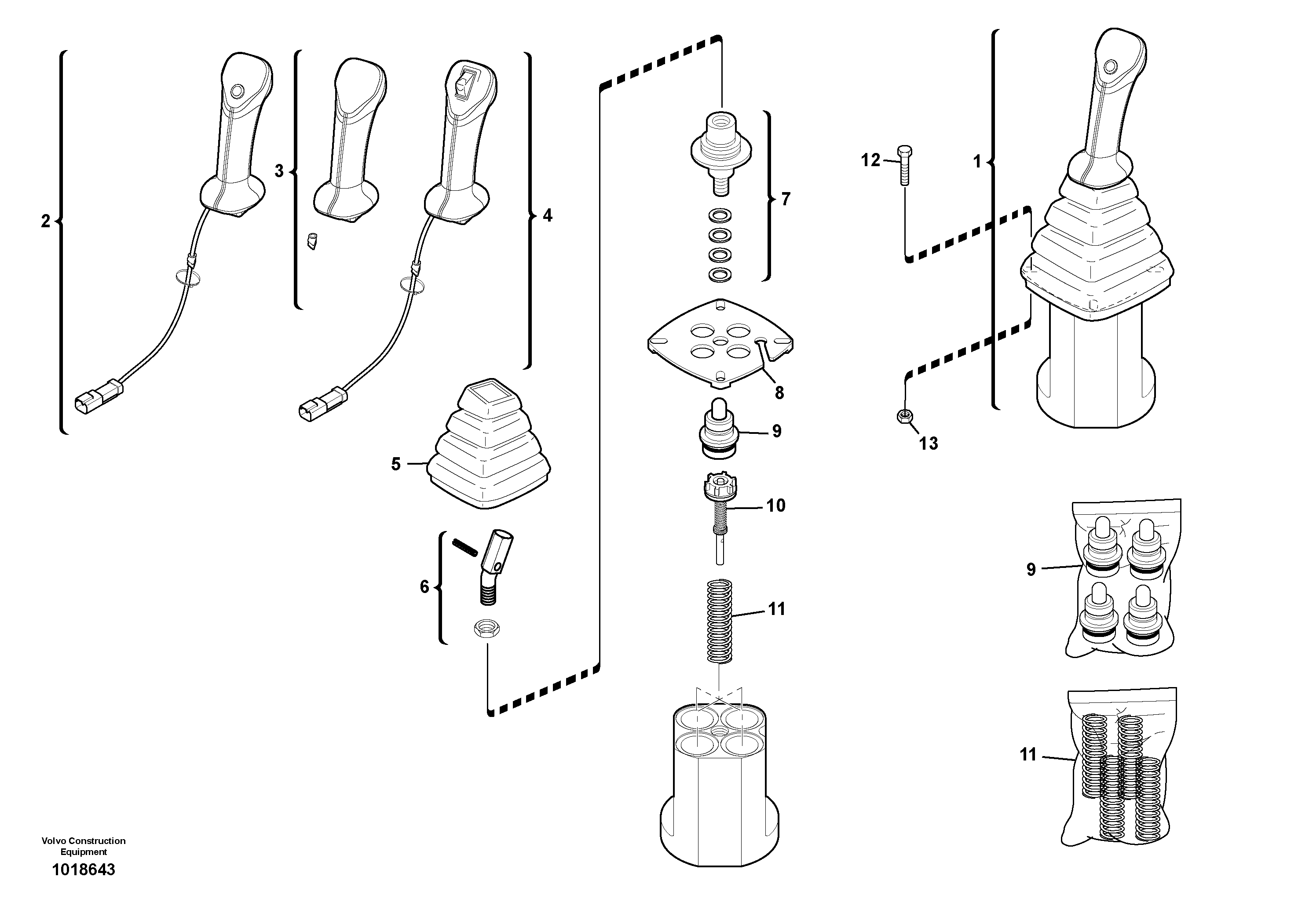 Схема запчастей Volvo BL70 - 40518 Servo valve BL70