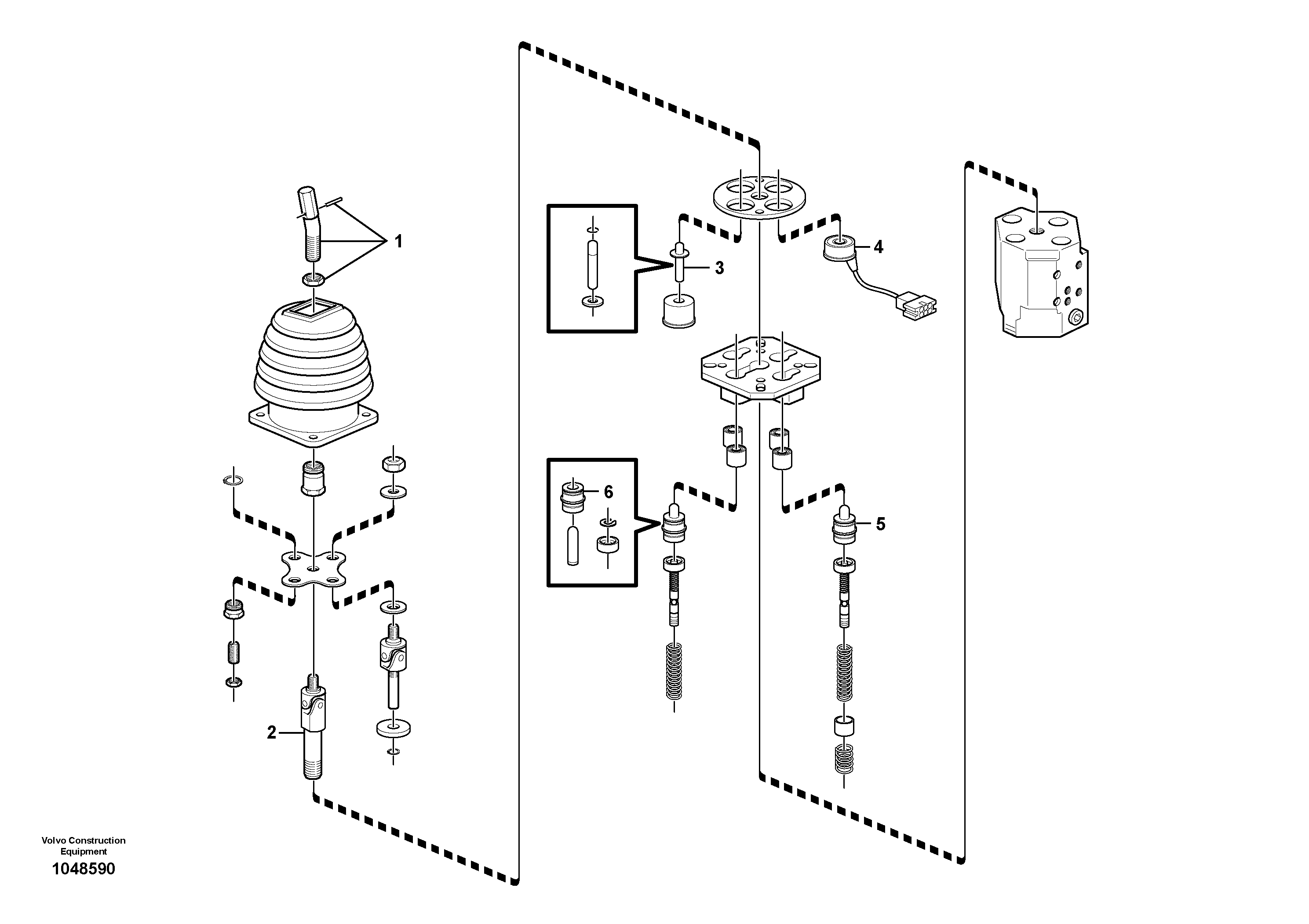 Схема запчастей Volvo BL70 - 40701 Servo valve BL70