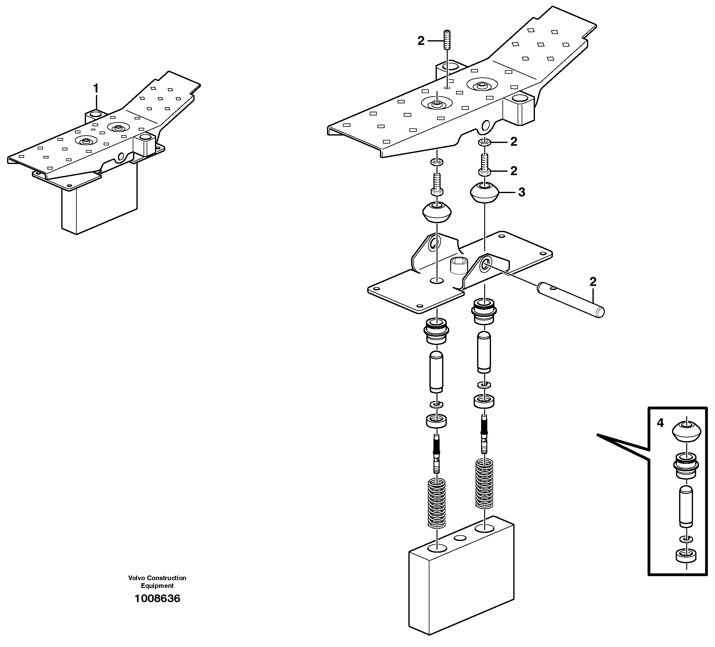 Схема запчастей Volvo BL70 - 40719 Pedal BL70