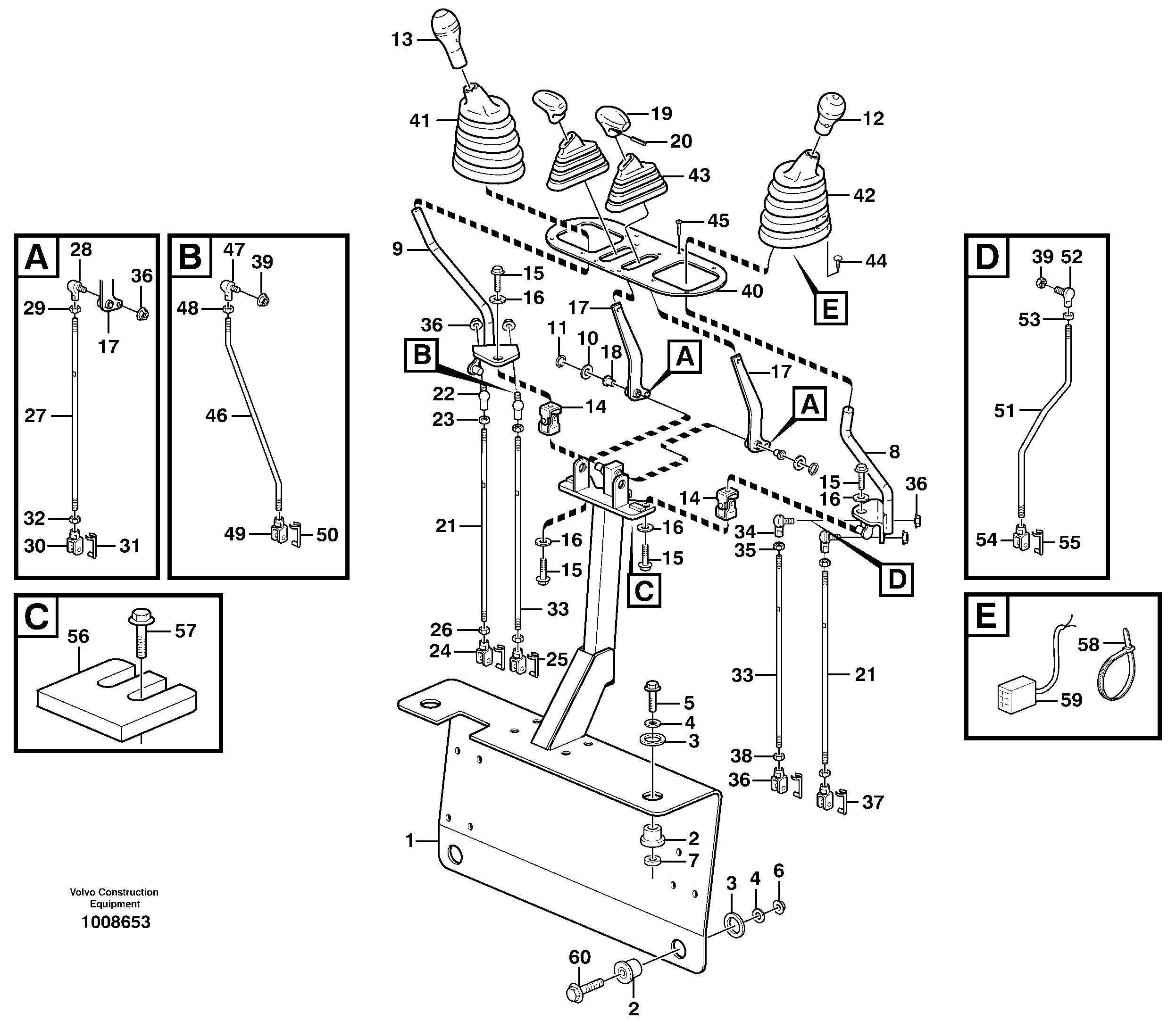 Схема запчастей Volvo BL70 - 59230 Controls BL70