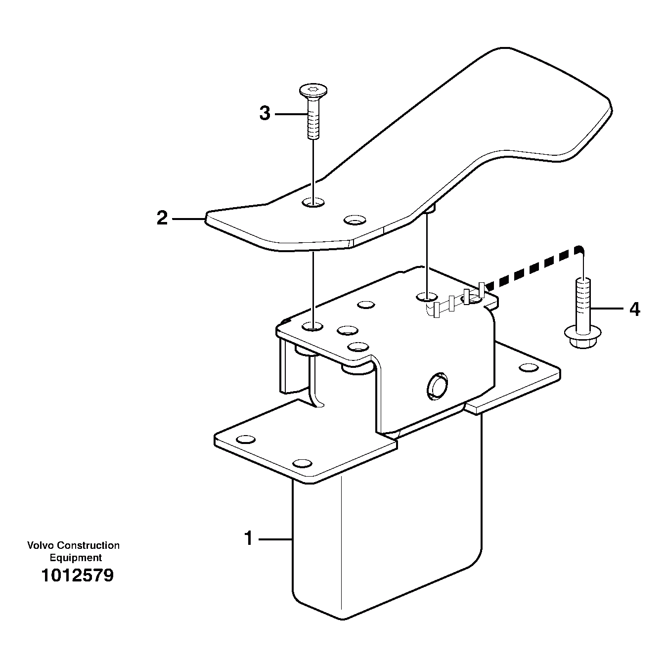 Схема запчастей Volvo BL70 - 7455 Pedal BL70