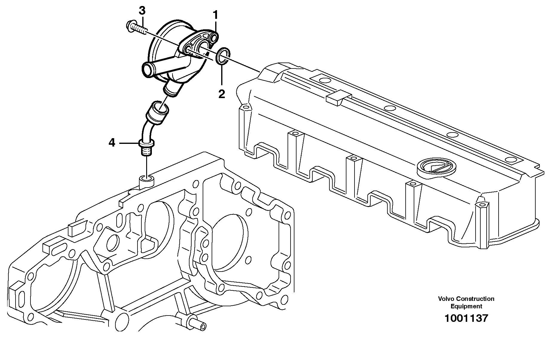 Схема запчастей Volvo BL70 - 44856 Crankcase ventilation BL70