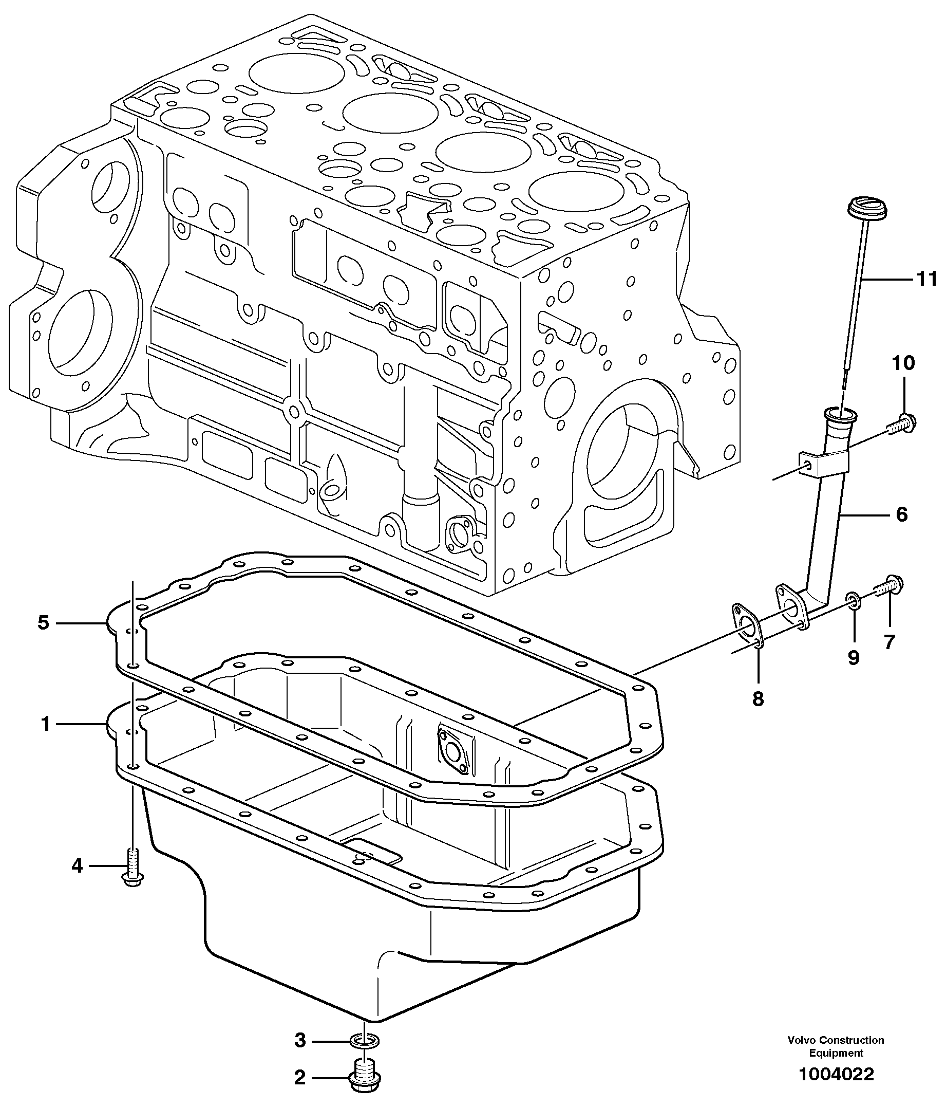 Схема запчастей Volvo BL70 - 4678 Oil sump BL70