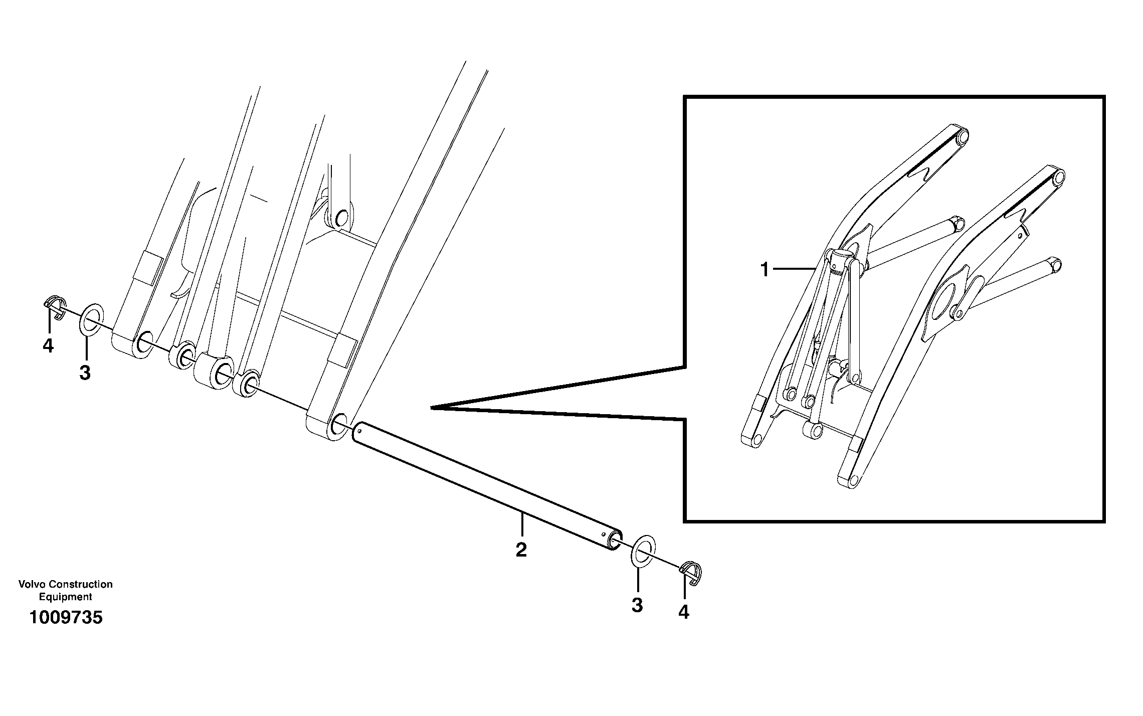 Схема запчастей Volvo BL70 - 43900 Transport bracket without front bucket BL70