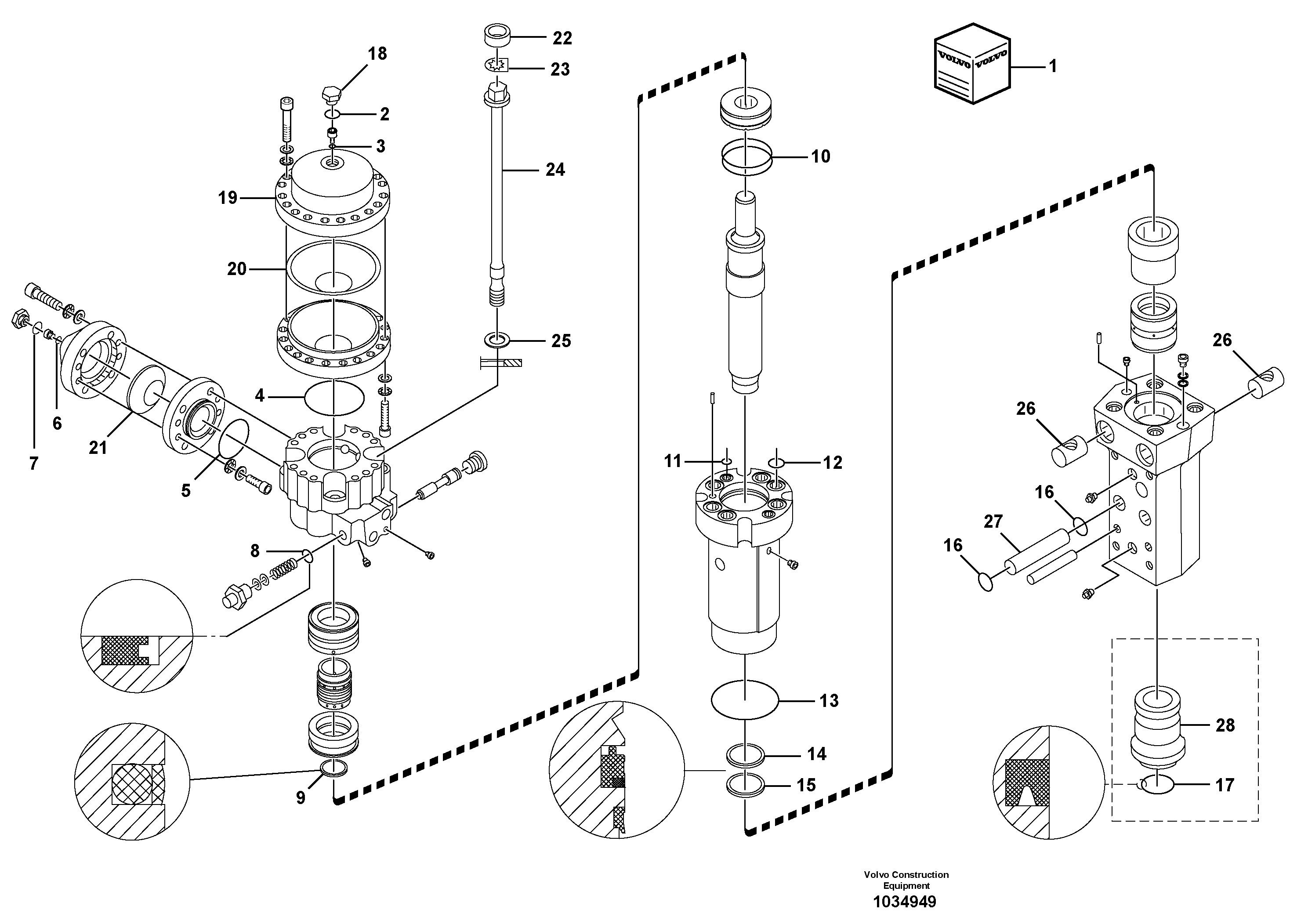 Схема запчастей Volvo BL70 - 65111 Hammer BL70