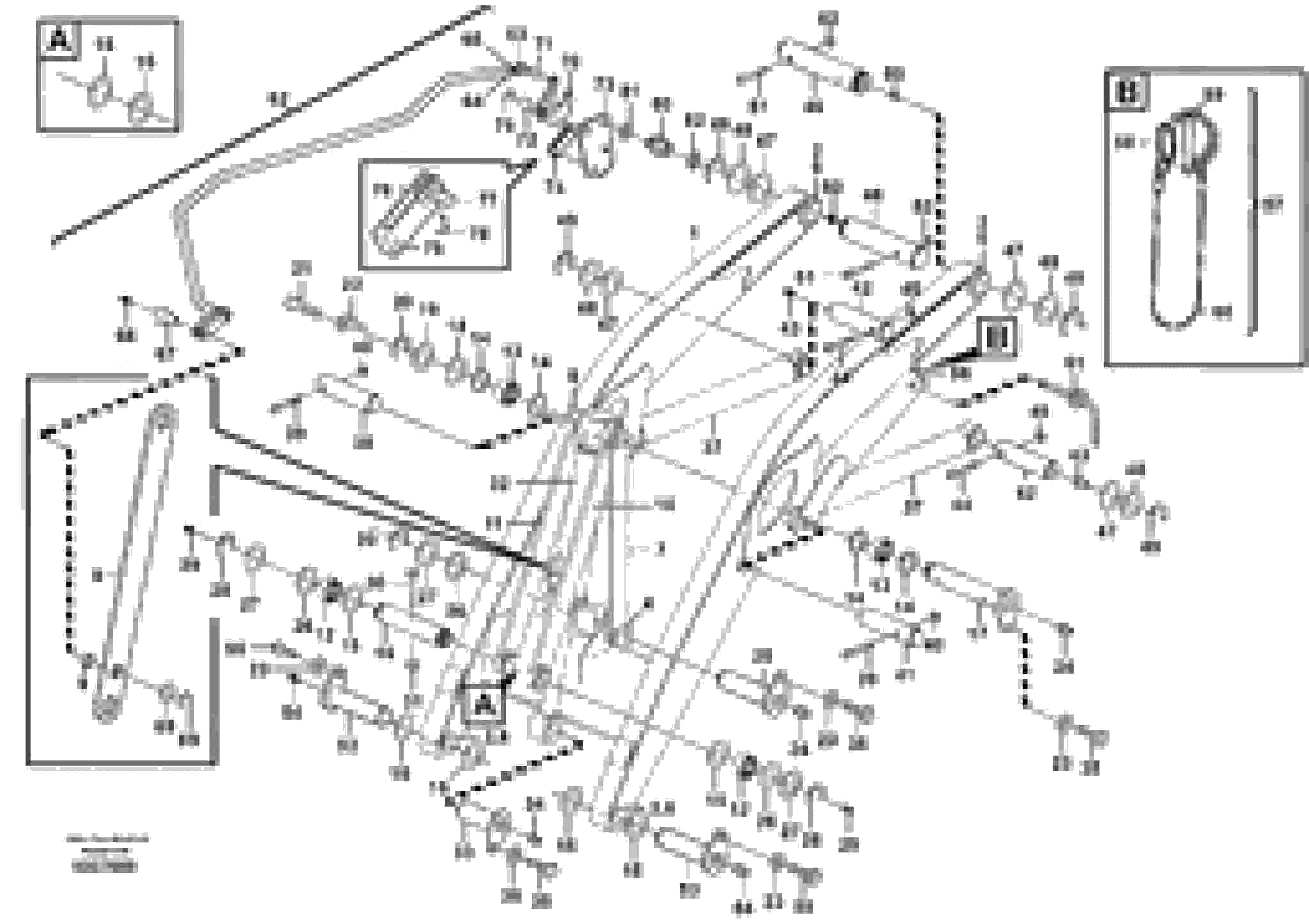 Схема запчастей Volvo BL70 - 106721 Lifting framework with assembly parts BL70