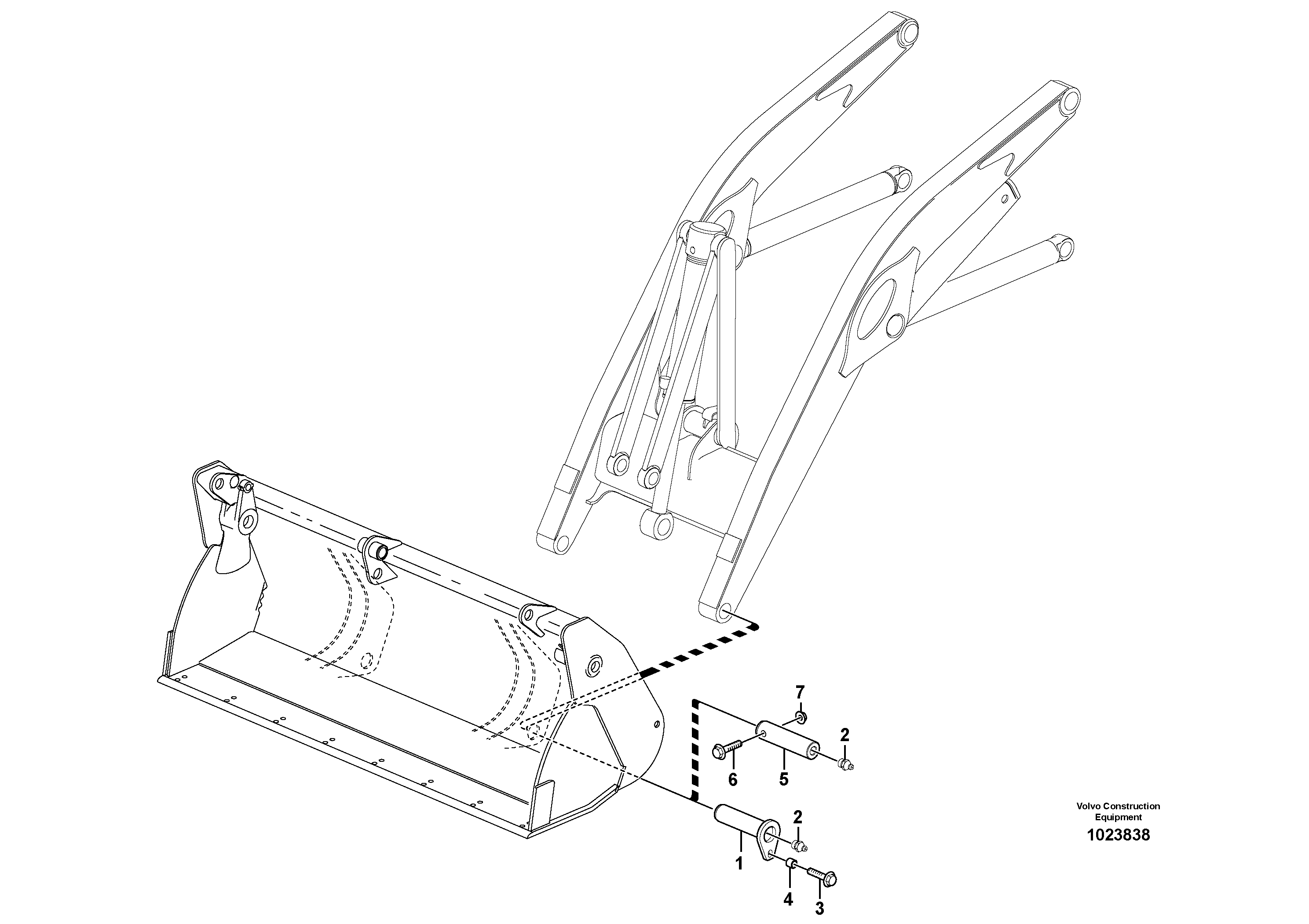 Схема запчастей Volvo BL70 - 11826 Pins for mounting bucket BL70