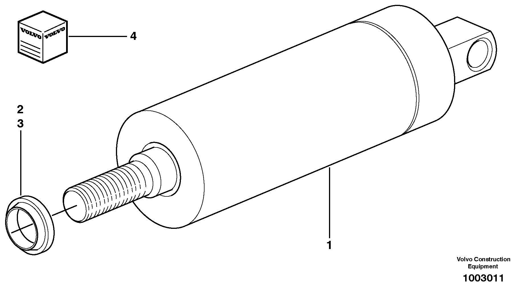 Схема запчастей Volvo BL70 - 13548 Lock cylinder BL70