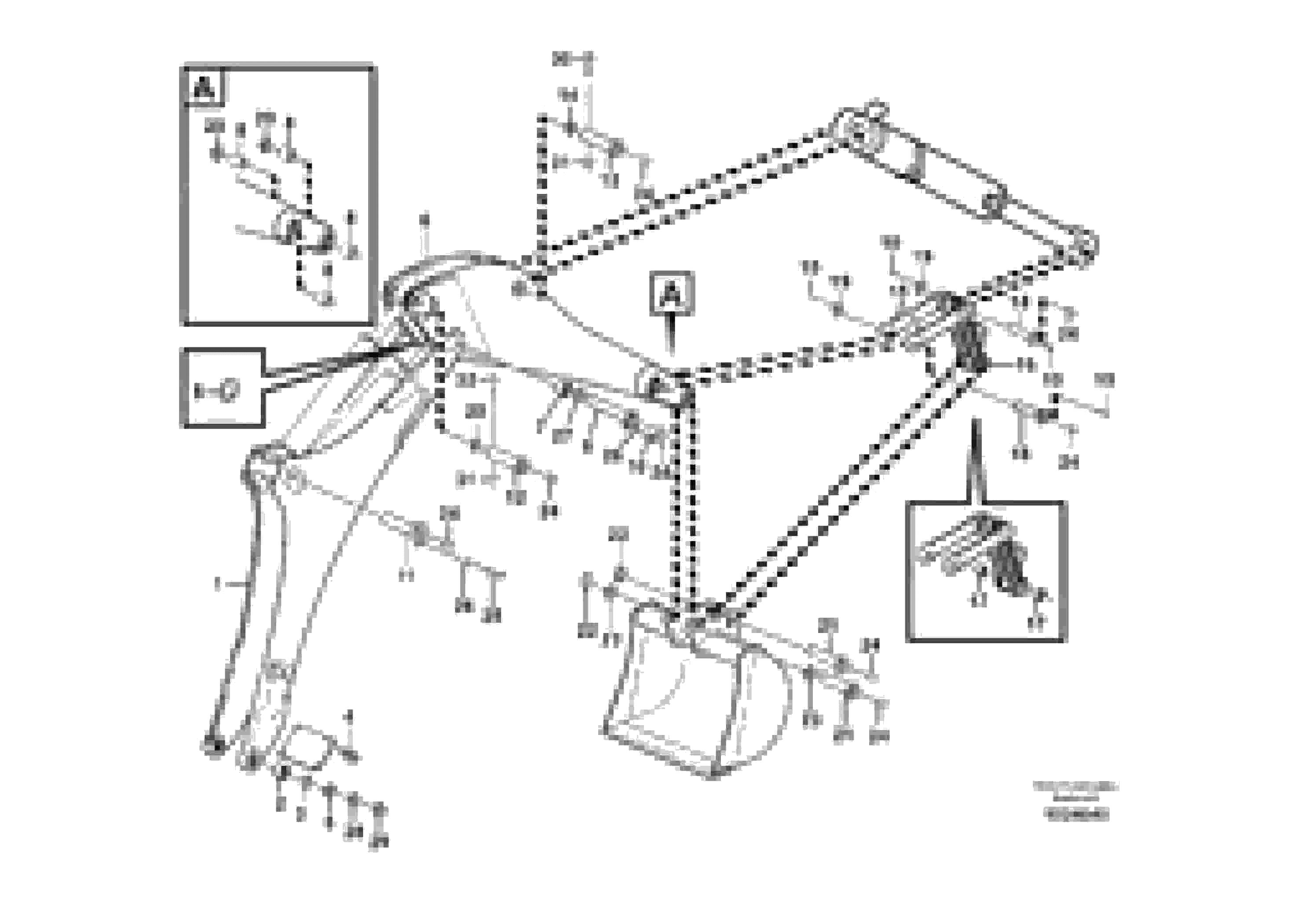 Схема запчастей Volvo BL70 - 14143 Boom and dipper arm BL70