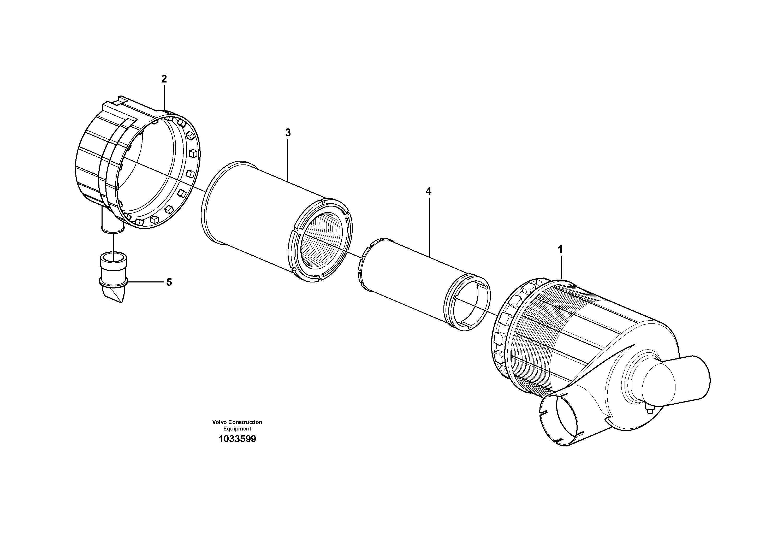 Схема запчастей Volvo BL70 - 58558 Фильтр воздушный BL70 S/N 11489 -