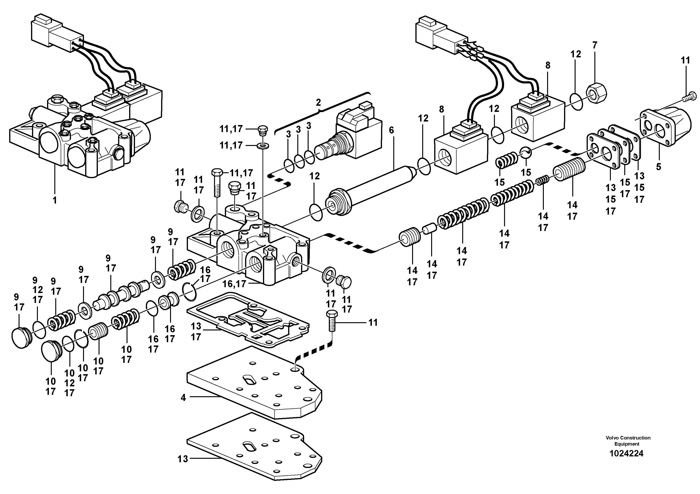 Схема запчастей Volvo BL70 - 37261 Range selector valve BL70