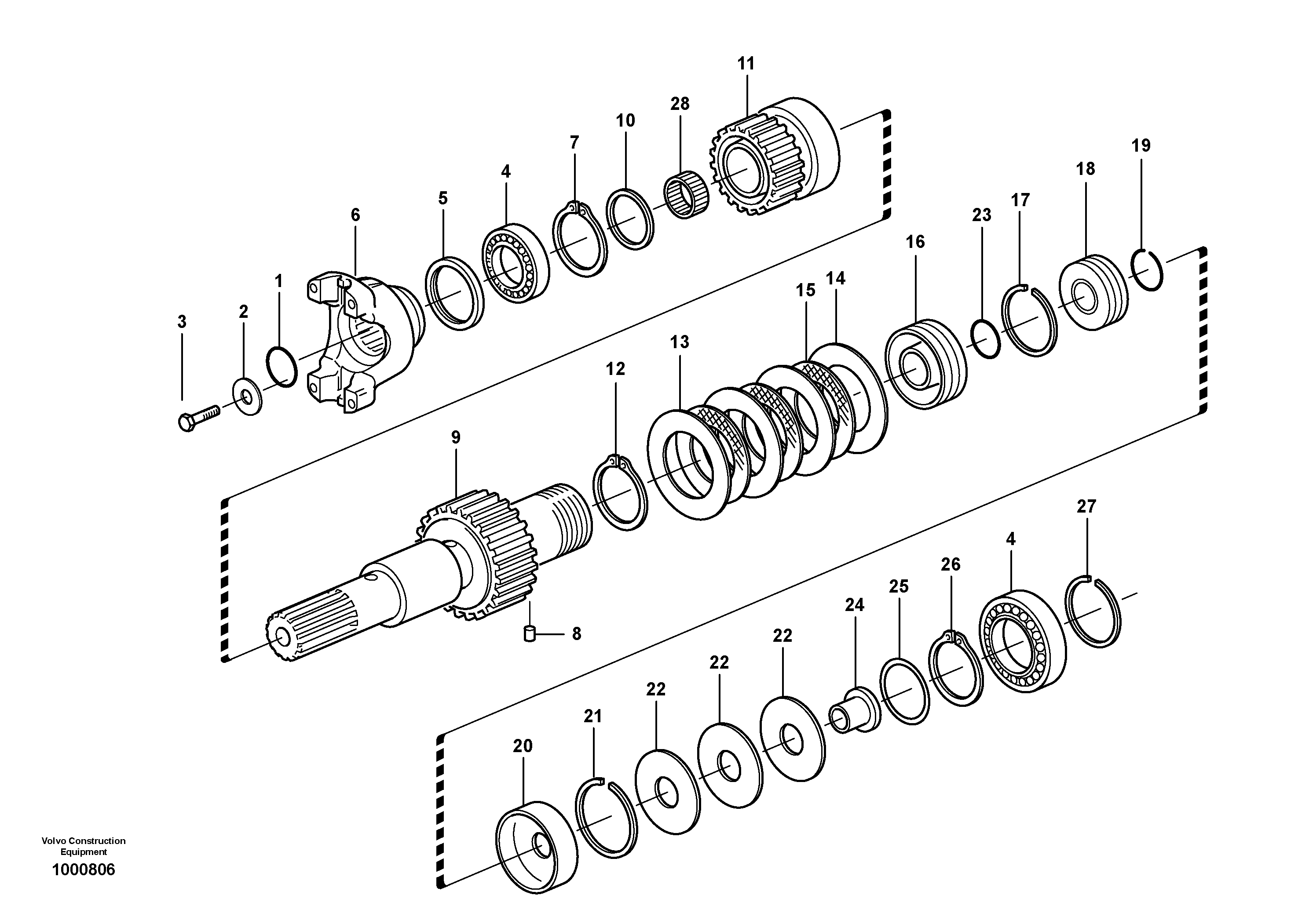 Схема запчастей Volvo BL70 - 37267 Hydraulic clutch, 4wd BL70