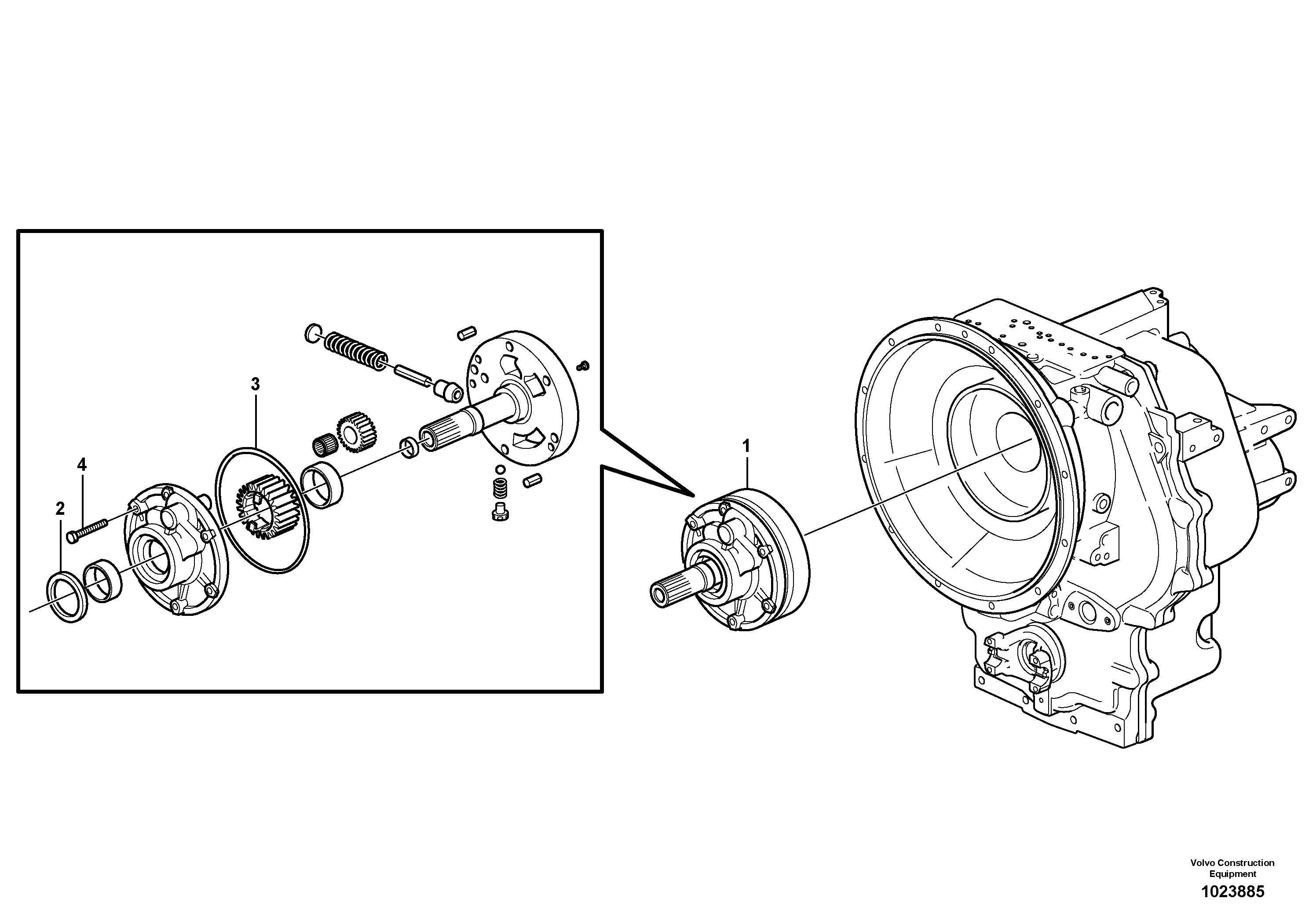 Схема запчастей Volvo BL70 - 41466 Насос масляный BL70