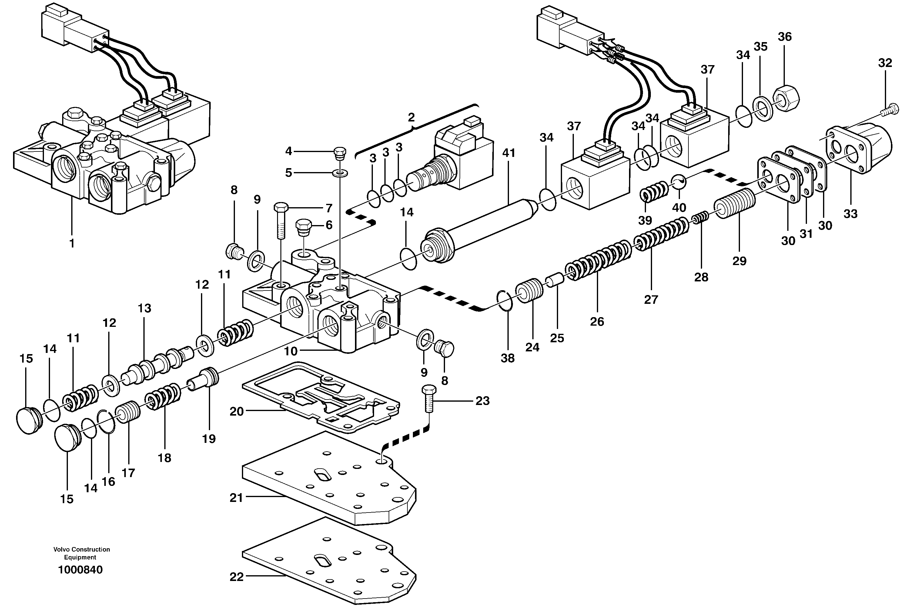 Схема запчастей Volvo BL70 - 60027 Range selector valve BL70